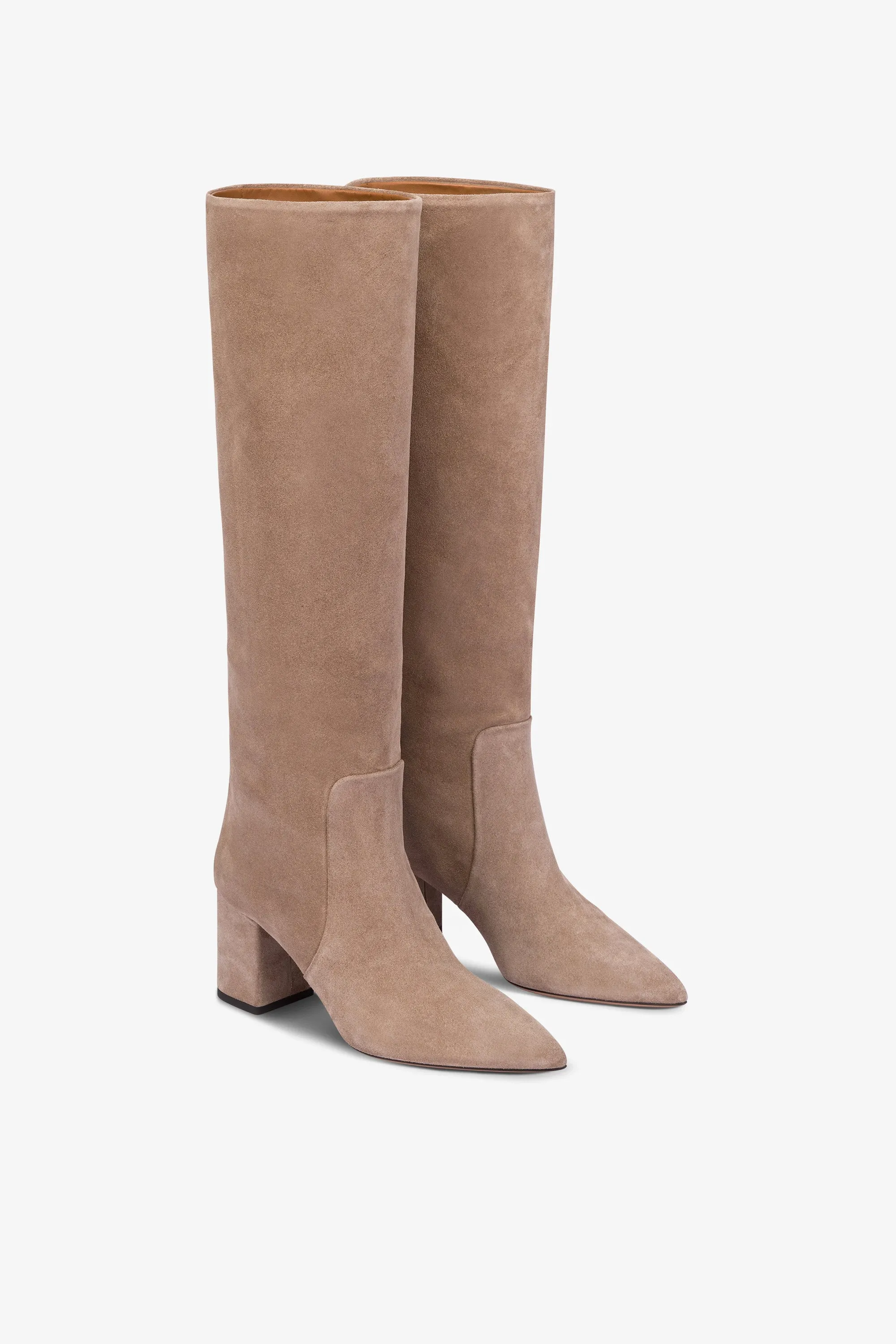 Knee-high boots in soft koala suede leather sold by Paris Texas product image thumbnail 2