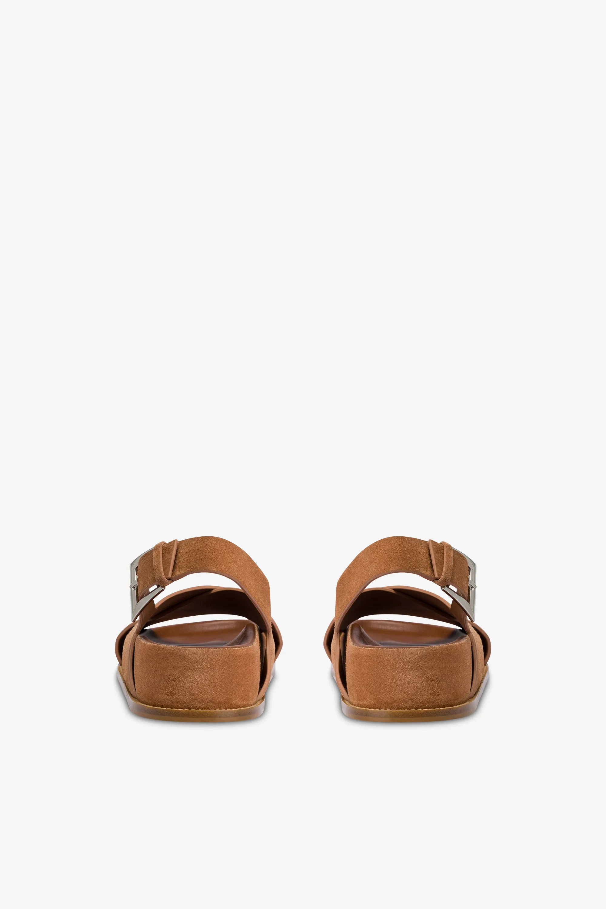 Sandals in terracotta suede leather sold by Paris Texas product image thumbnail 4