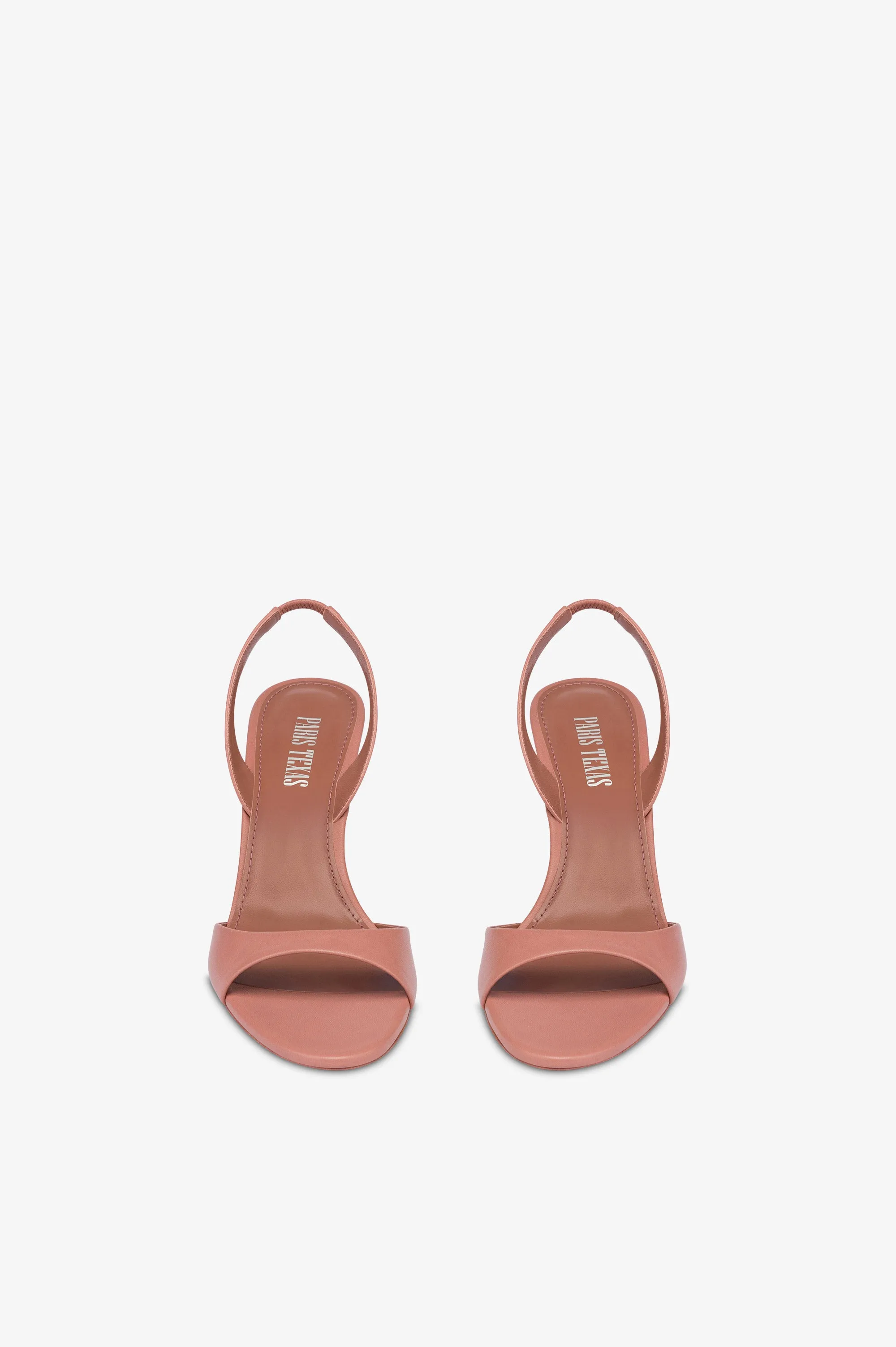 Slingback sandals in Texas rose leather sold by Paris Texas product image thumbnail 3