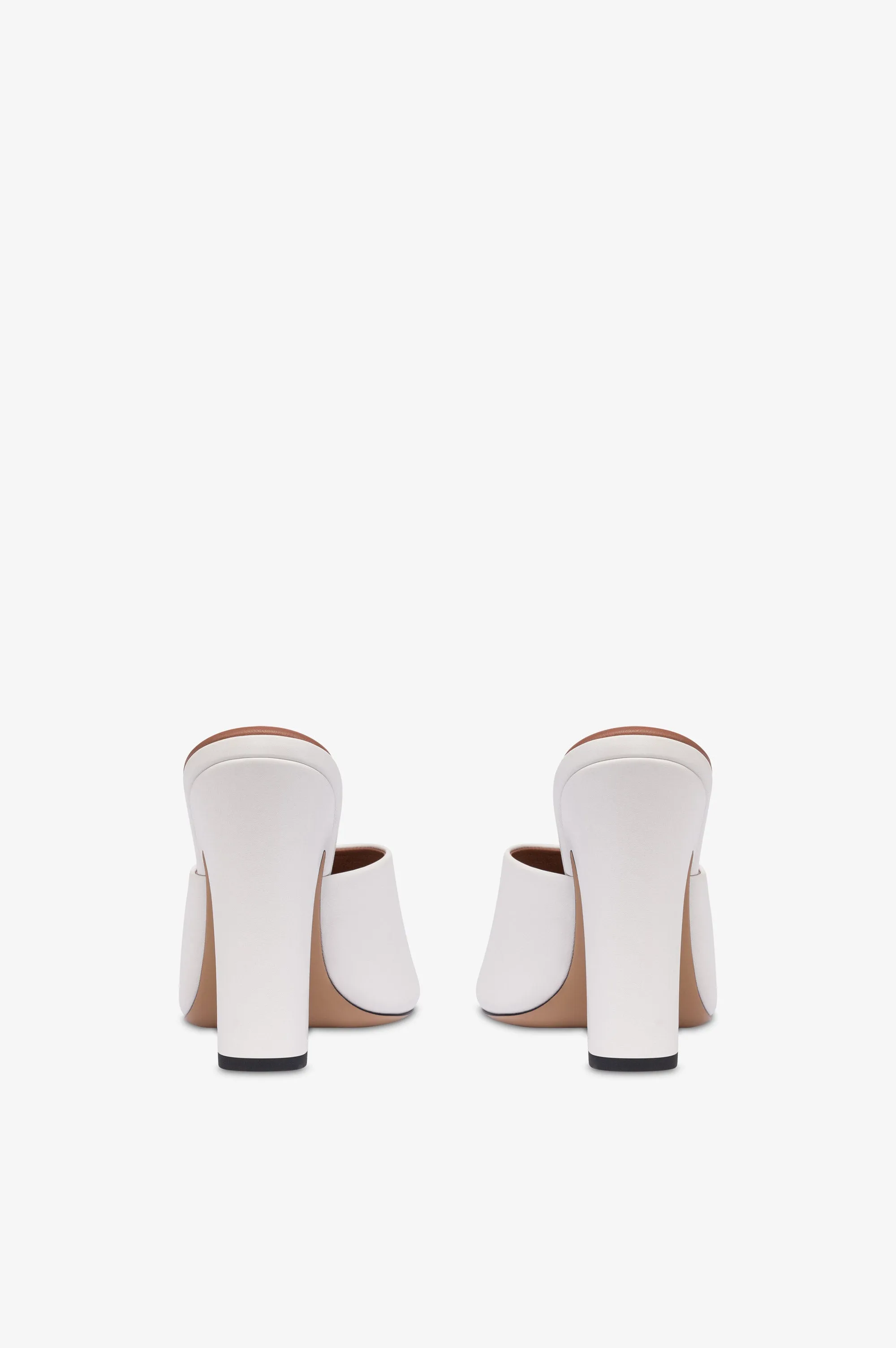 Mules in white leather sold by Paris Texas product image thumbnail 4