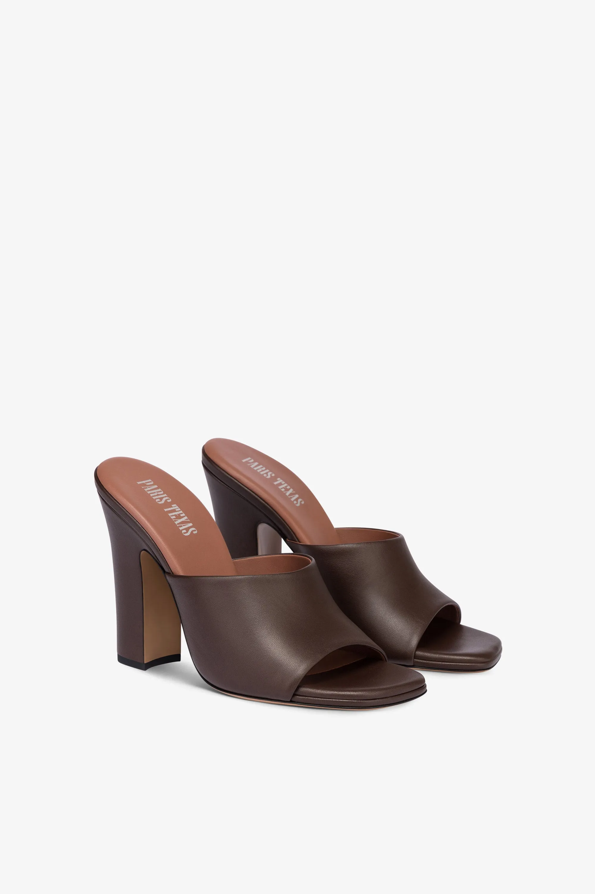 Mules in ebony leather sold by Paris Texas product image thumbnail 2