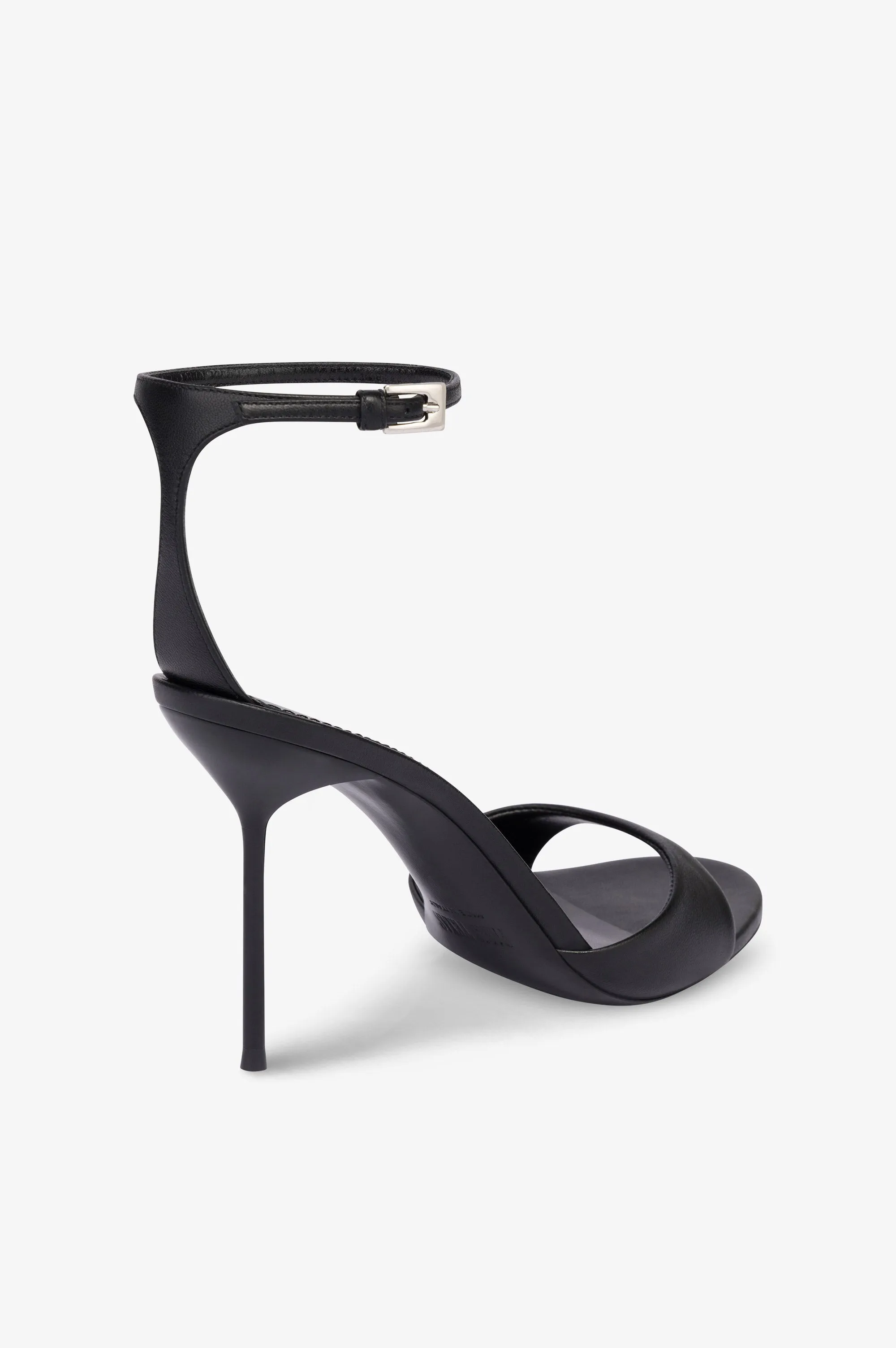 Sandals in black leather sold by Paris Texas product image thumbnail 5