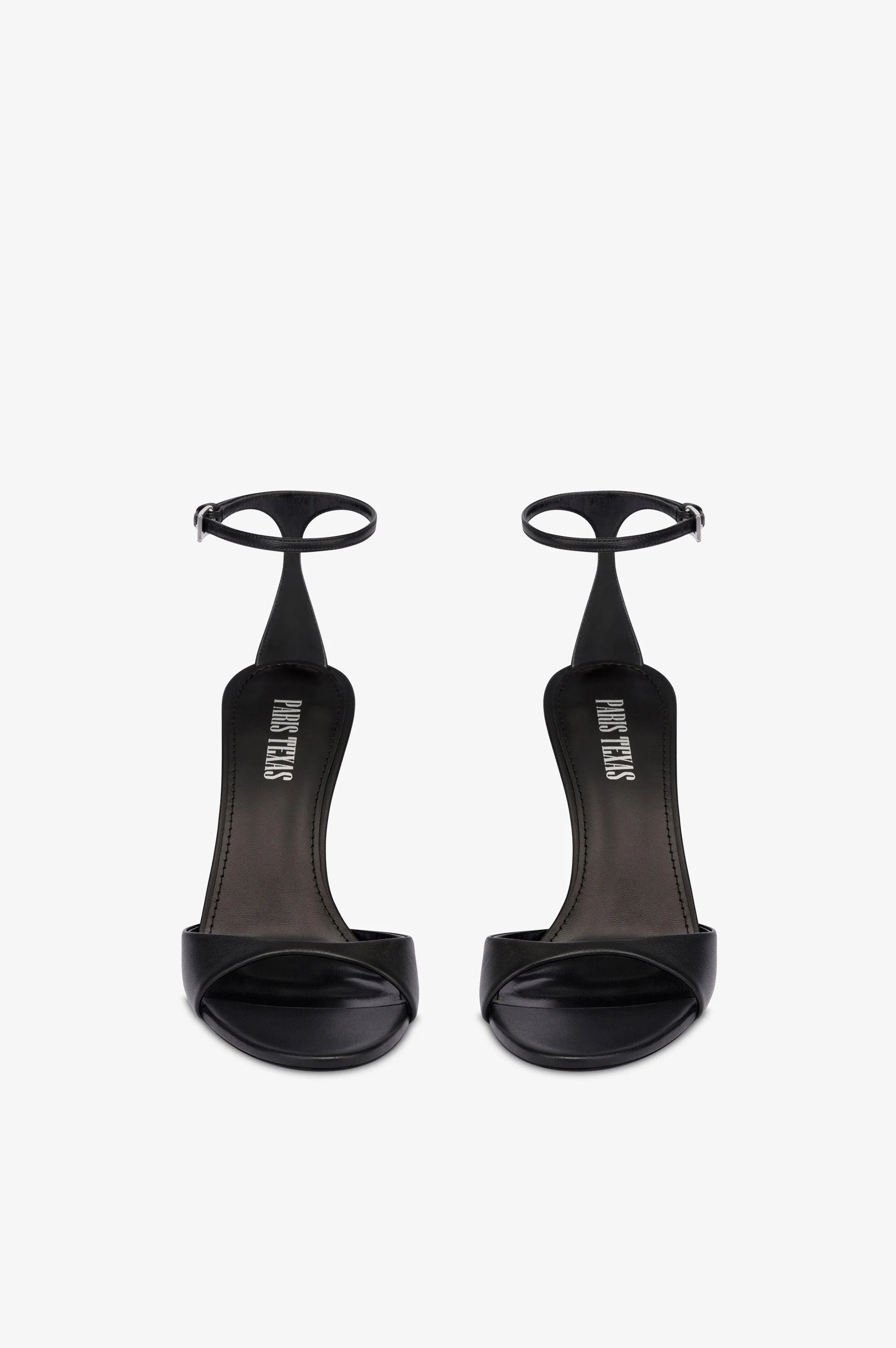 Sandals in black leather sold by Paris Texas product image thumbnail 3