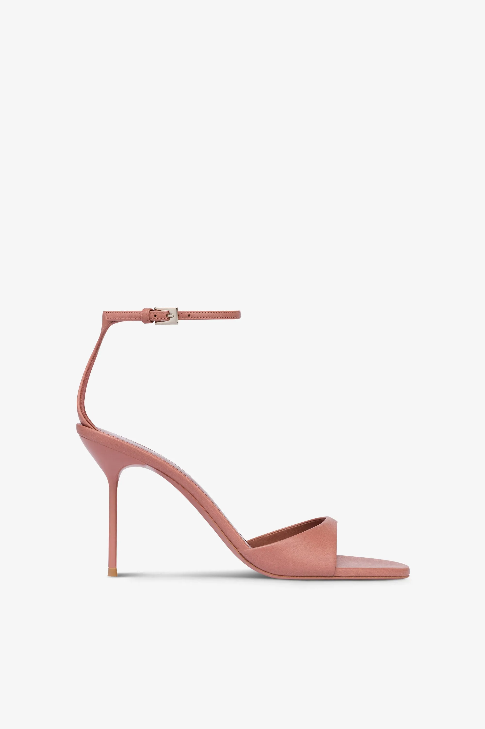 Sandals in Texas rose leather sold by Paris Texas