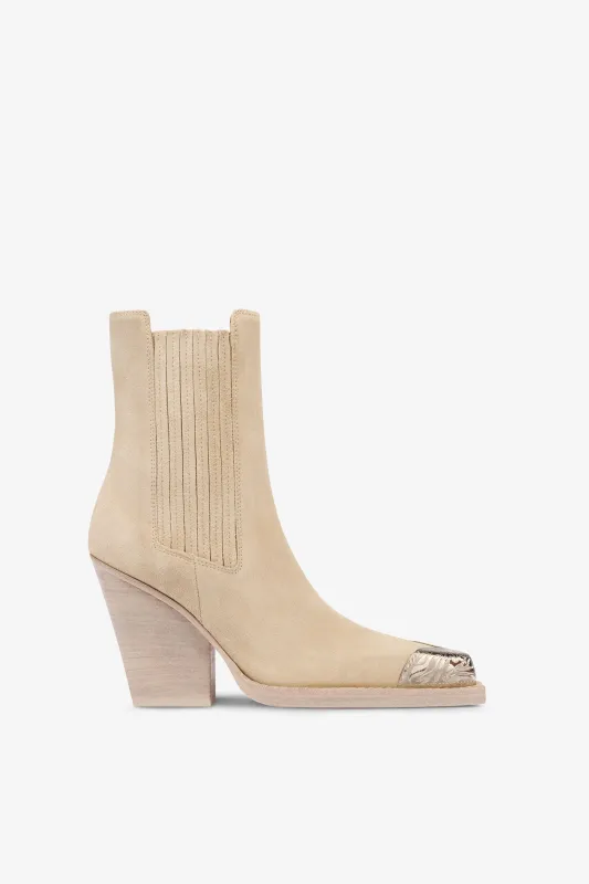 Boots in Angora suede leather sold by Paris Texas