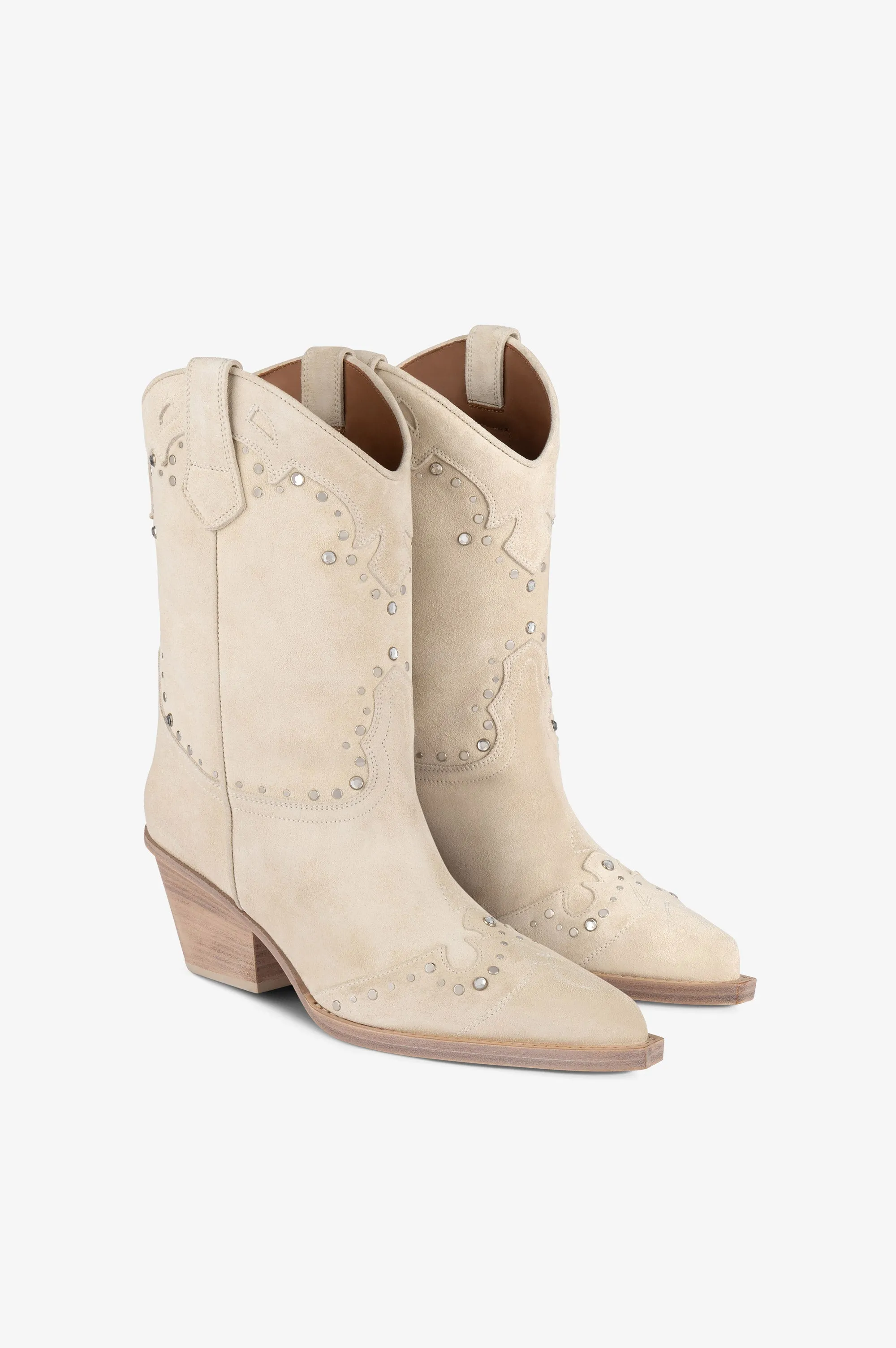 ANGORA SUEDE BOOTS WITH STUDS sold by Paris Texas product image thumbnail 2