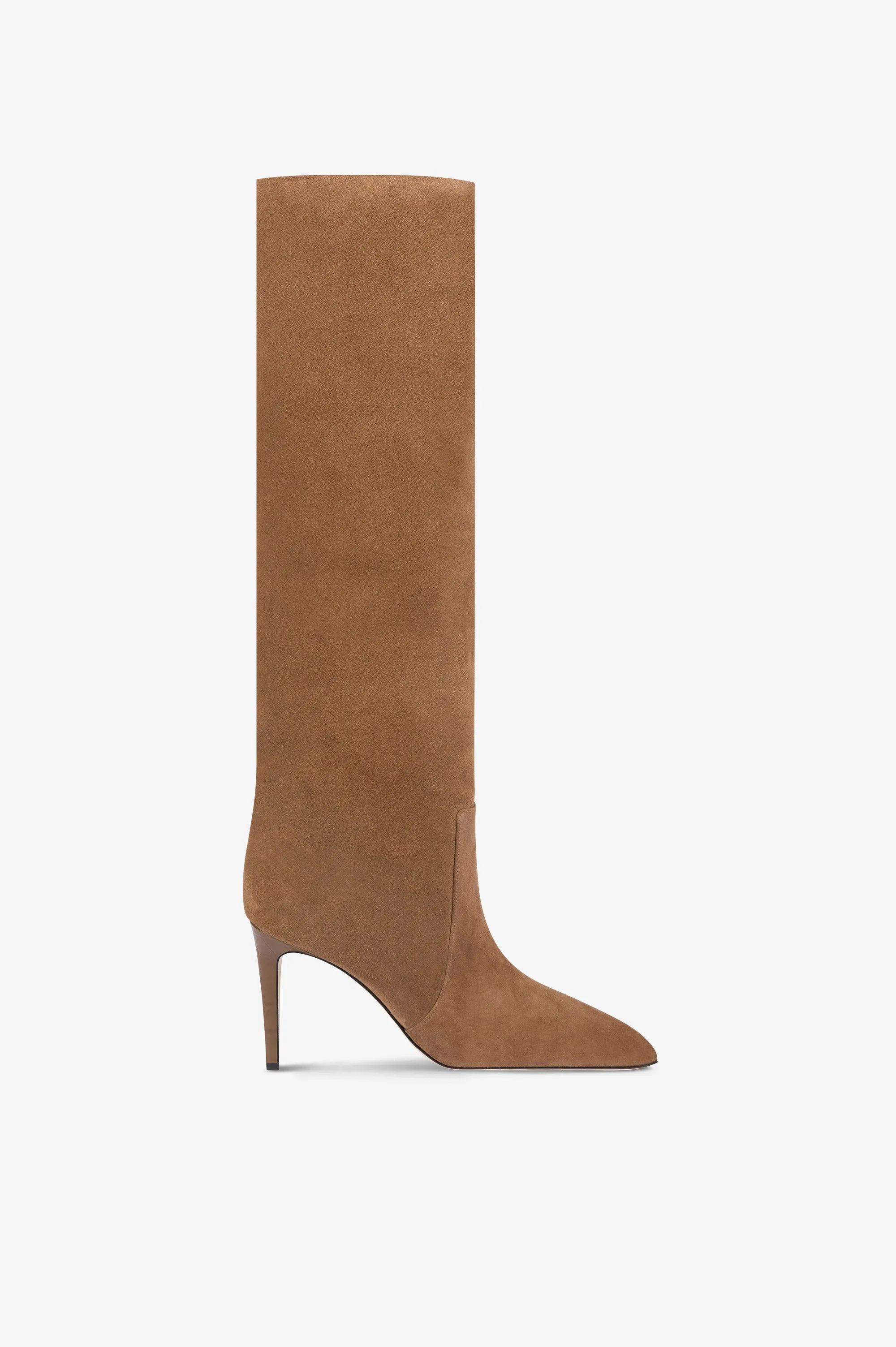 Boots in brown calf suede leather sold by Paris Texas