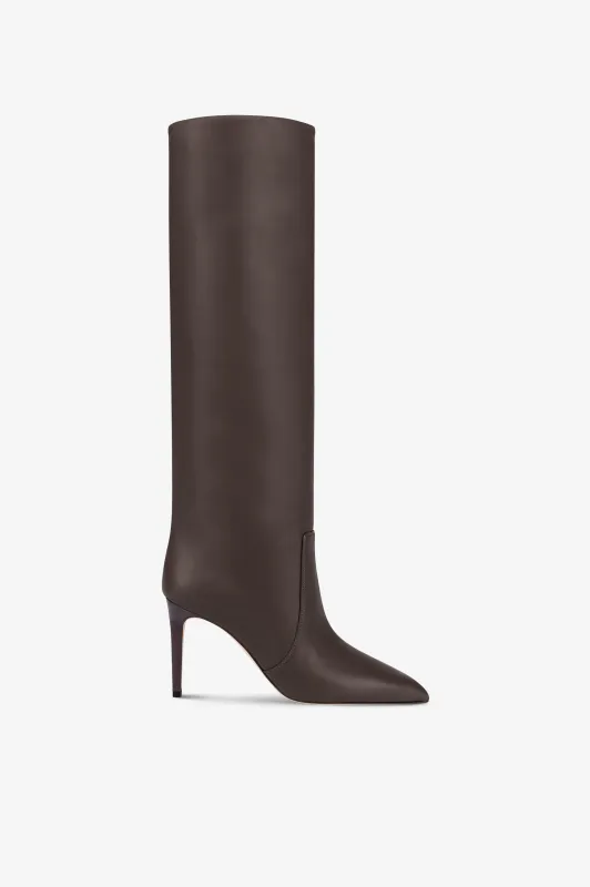 Boots in ebony calf leather sold by Paris Texas