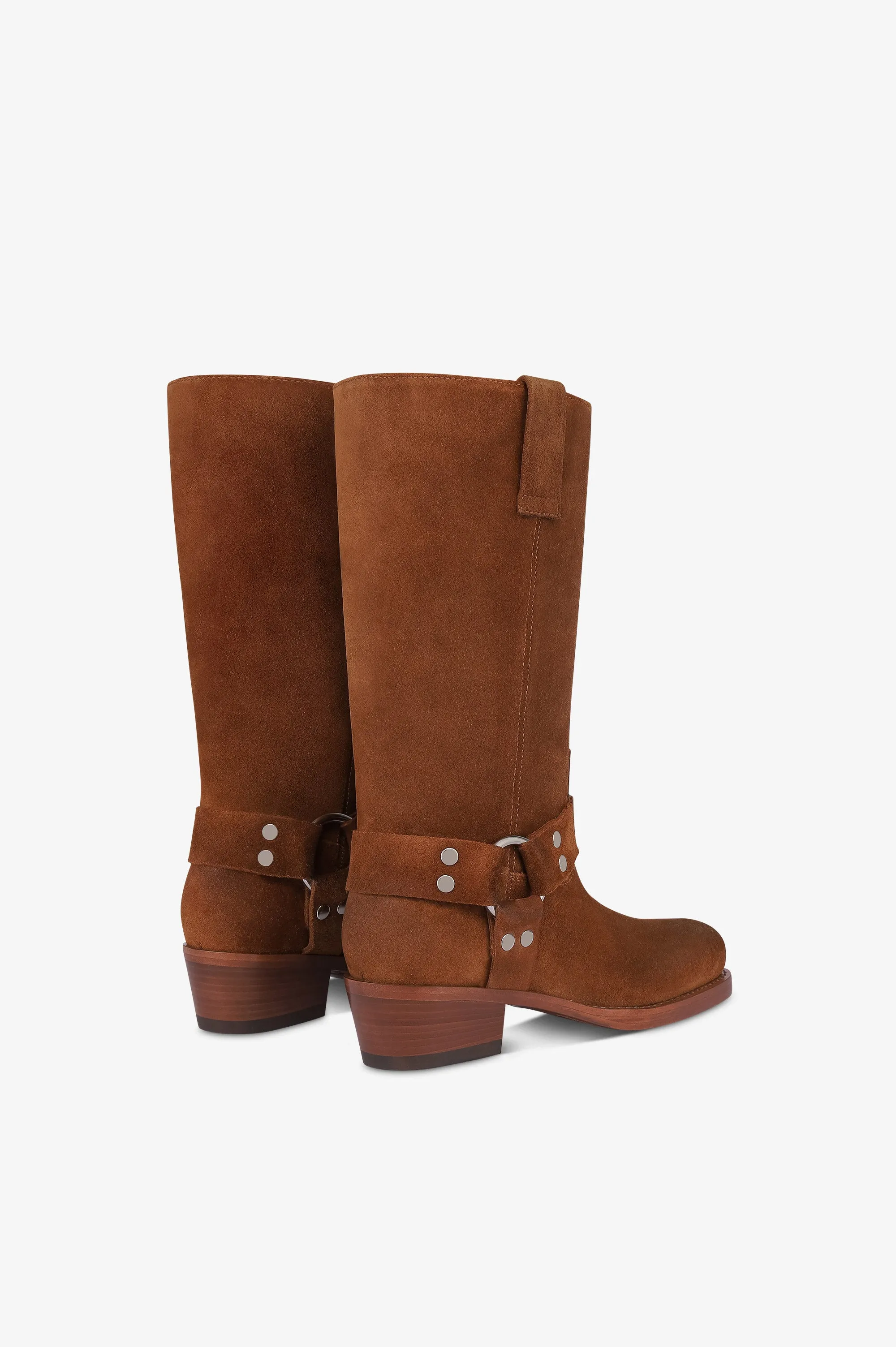 Boots in cognac calf suede leather sold by Paris Texas product image thumbnail 3