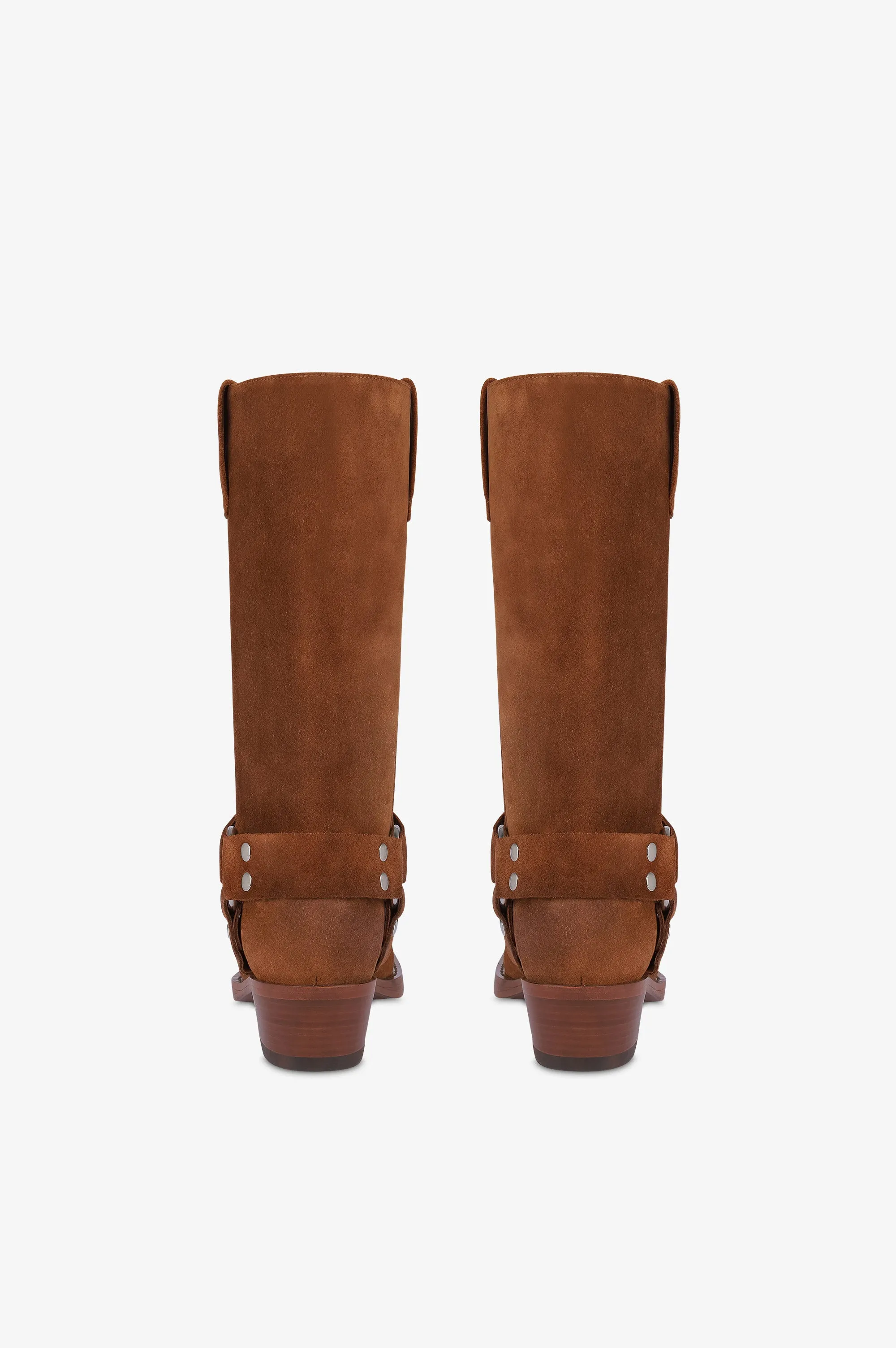 Boots in cognac calf suede leather sold by Paris Texas product image thumbnail 4