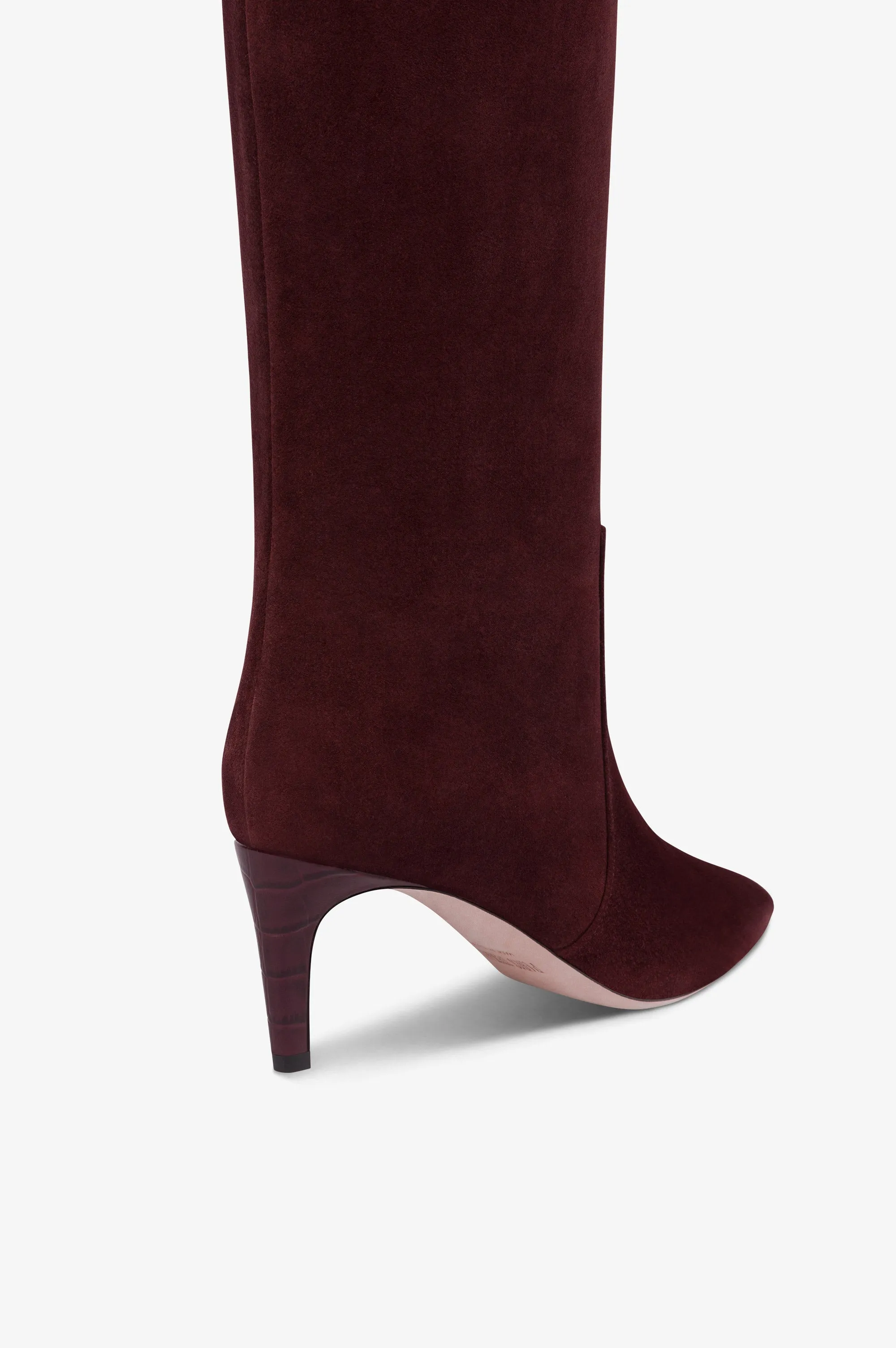 Boots in mahogany calf suede leather sold by Paris Texas product image thumbnail 5