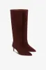 Boots in mahogany calf suede leather sold by Paris Texas