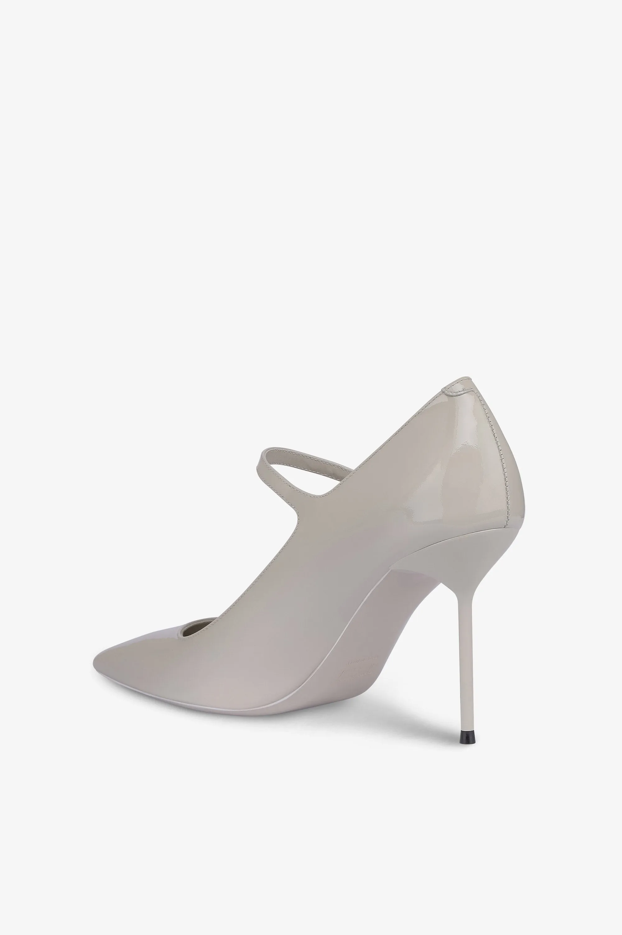 Pumps in grey patent leather sold by Paris Texas product image thumbnail 5