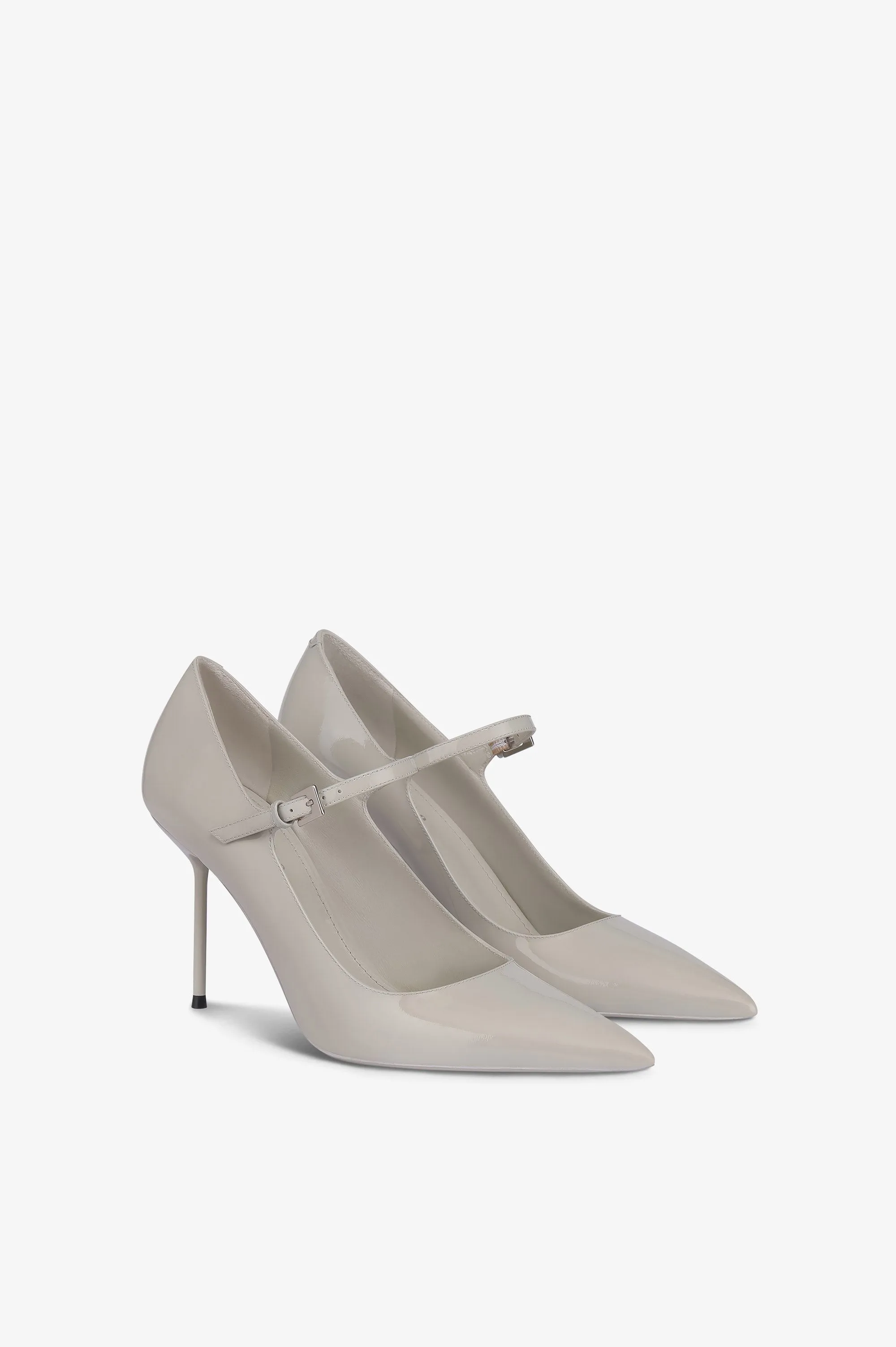 Pumps in grey patent leather sold by Paris Texas product image thumbnail 2
