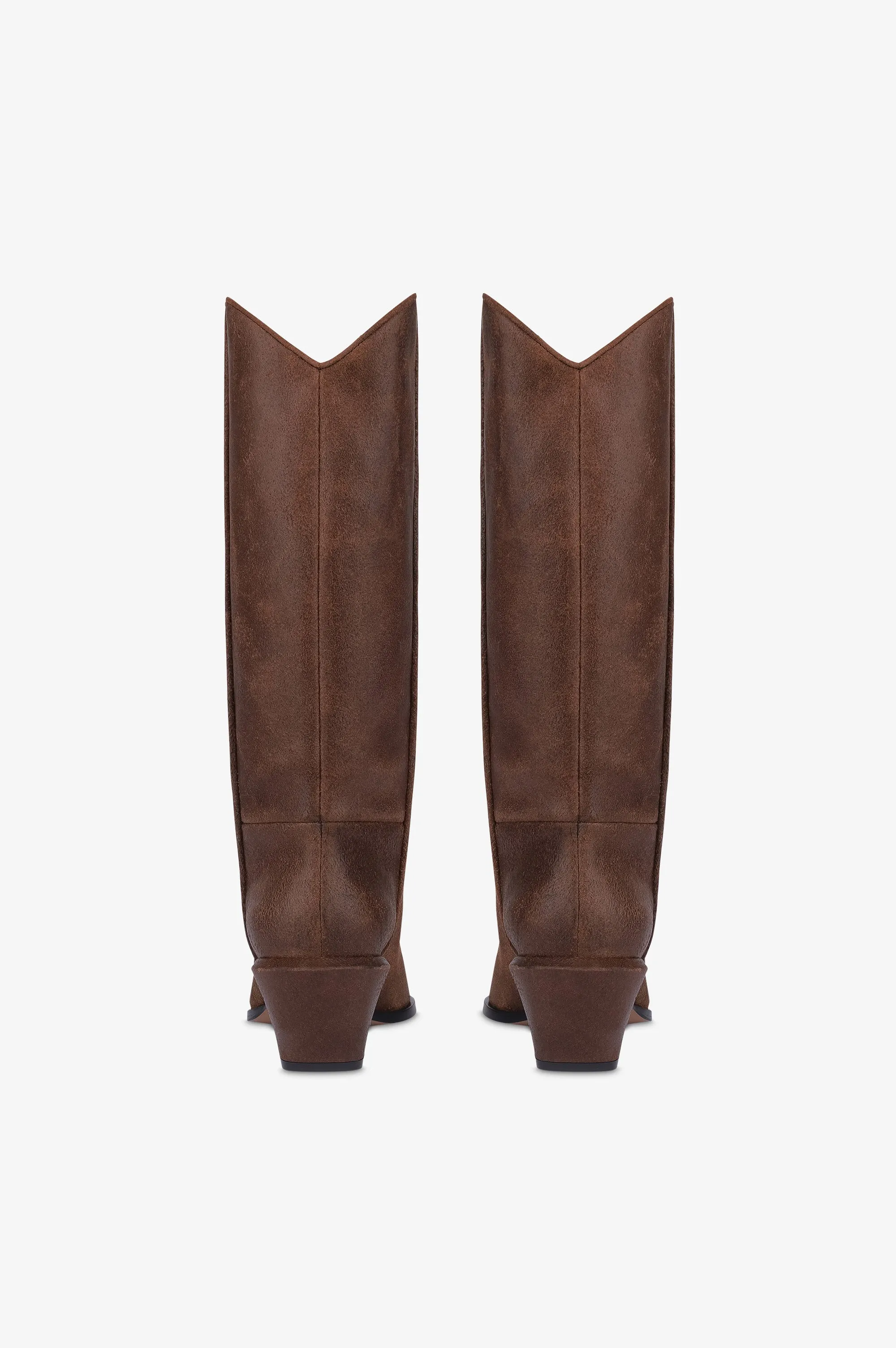 Boots in ebony vintage-effect calf leather sold by Paris Texas product image thumbnail 4