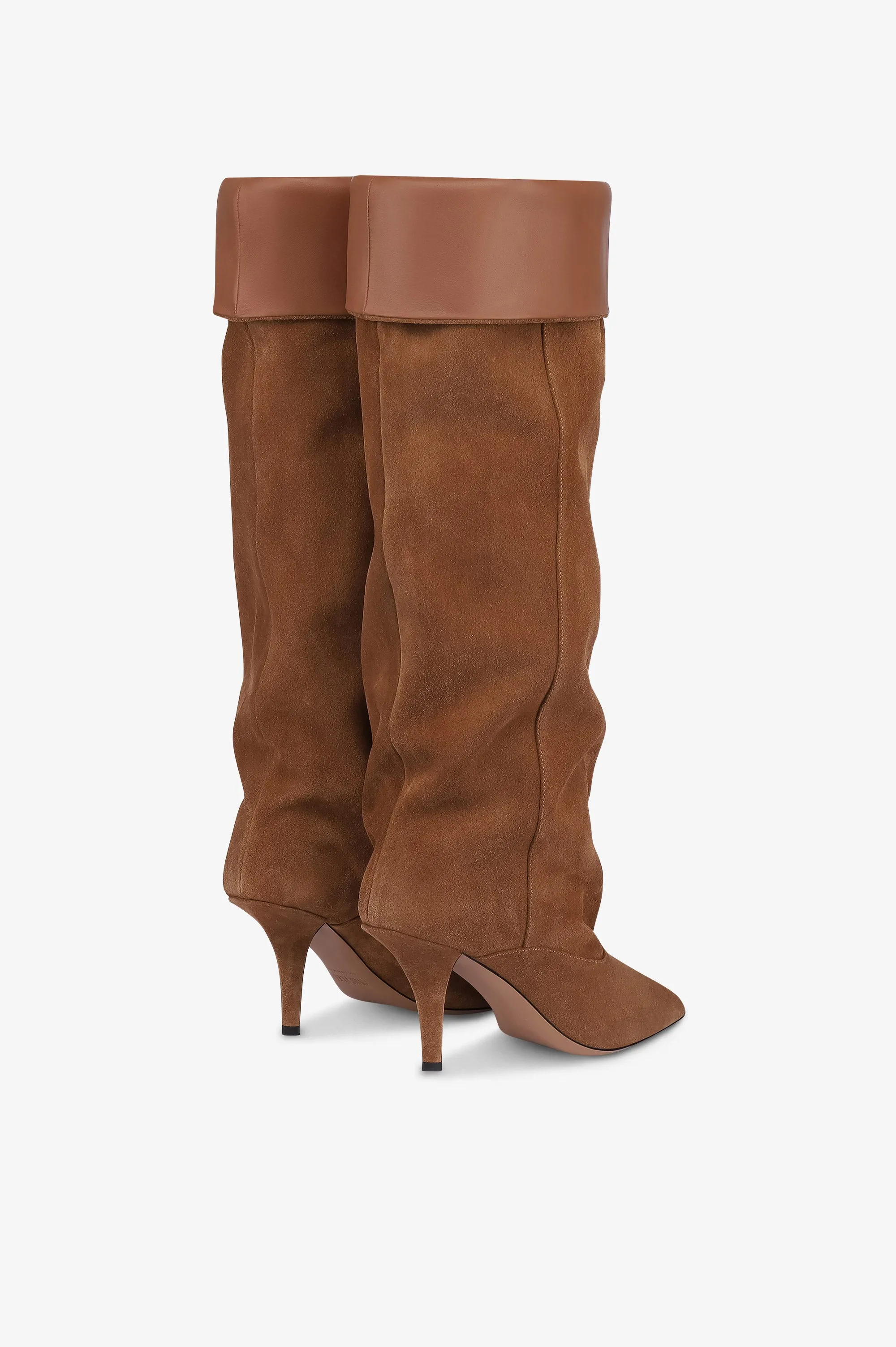 Boots in light brown calf suede leather sold by Paris Texas product image thumbnail 3