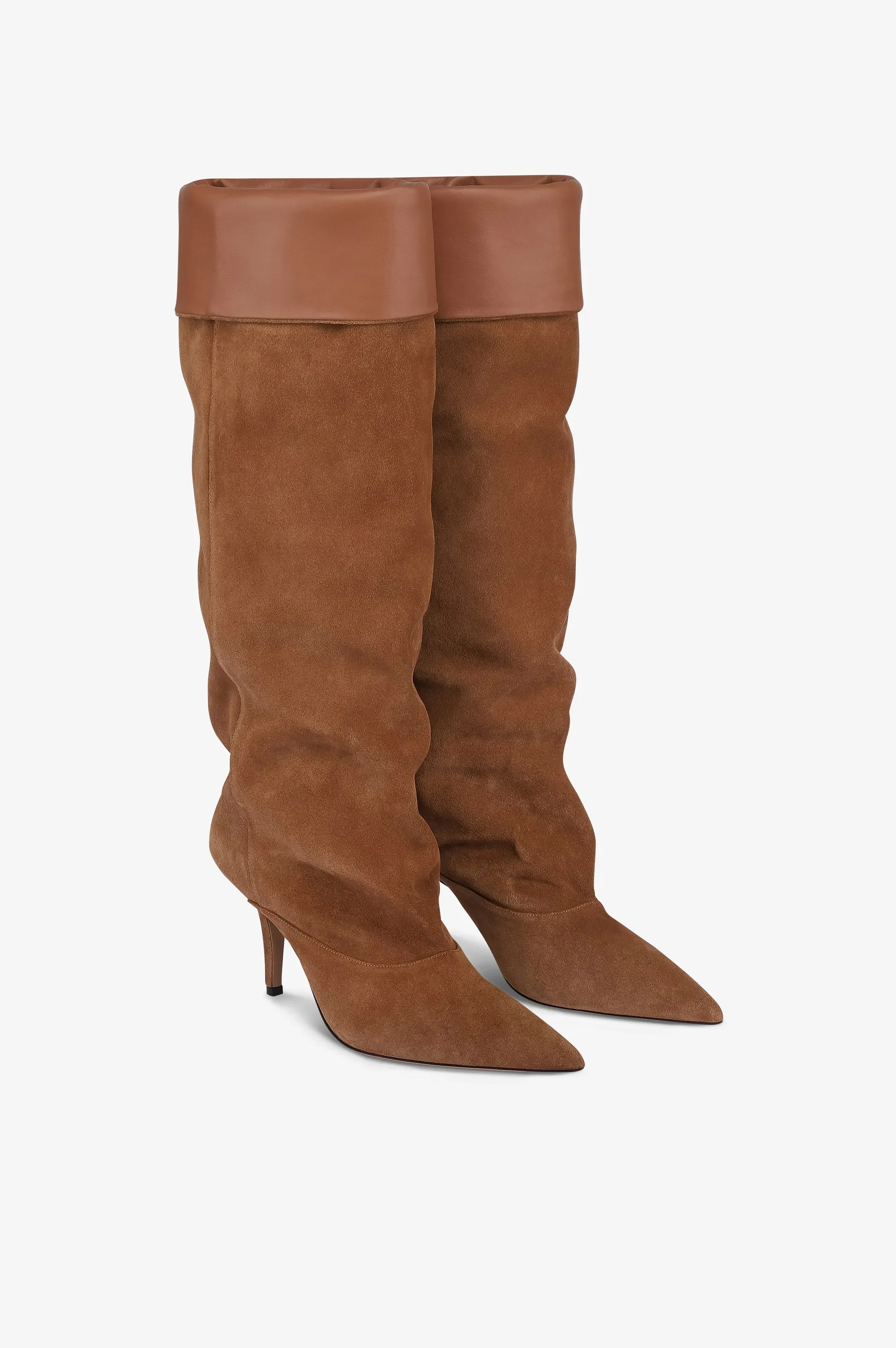 Boots in light brown calf suede leather sold by Paris Texas product image thumbnail 2