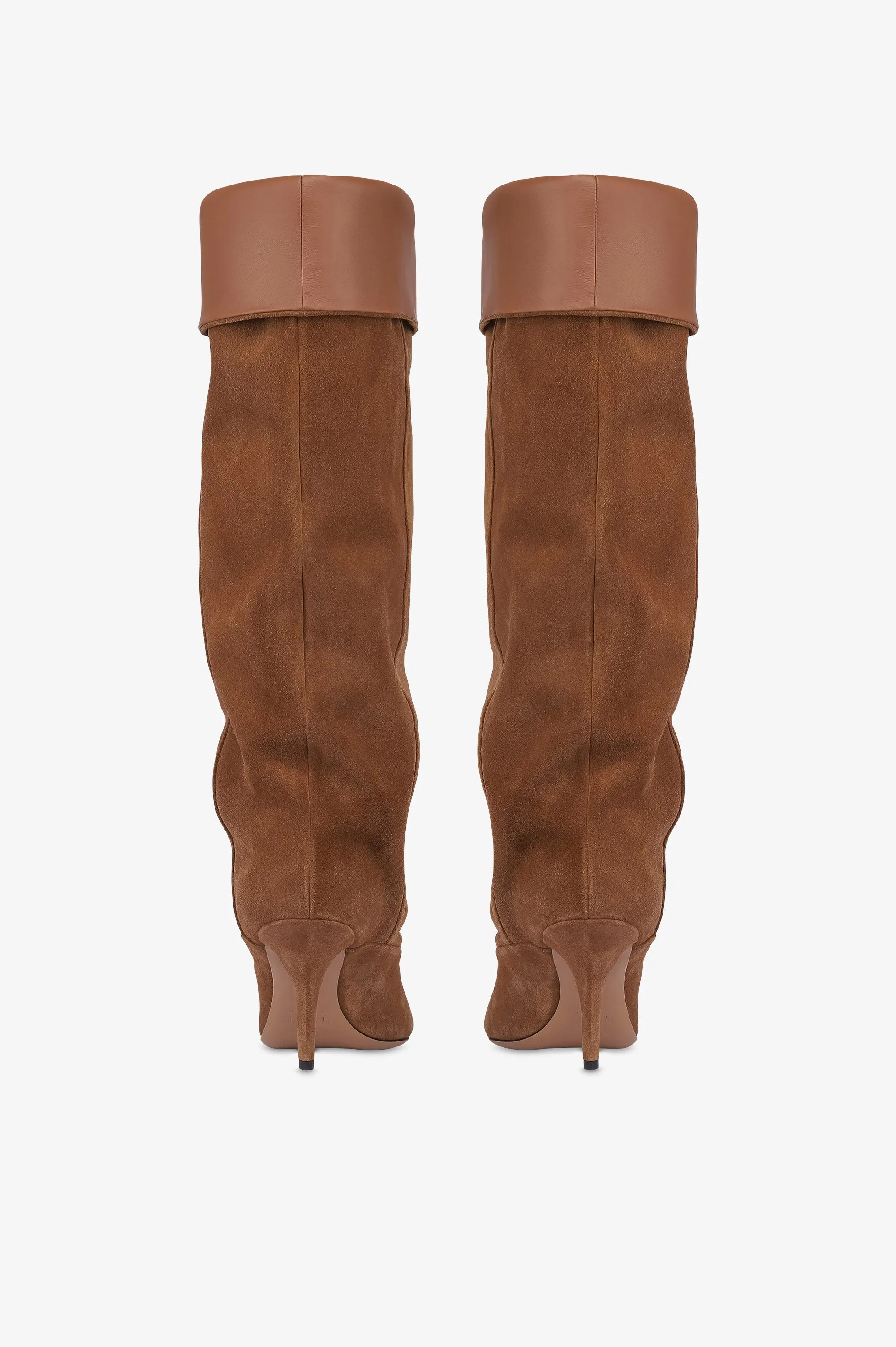 Boots in light brown calf suede leather sold by Paris Texas product image thumbnail 4