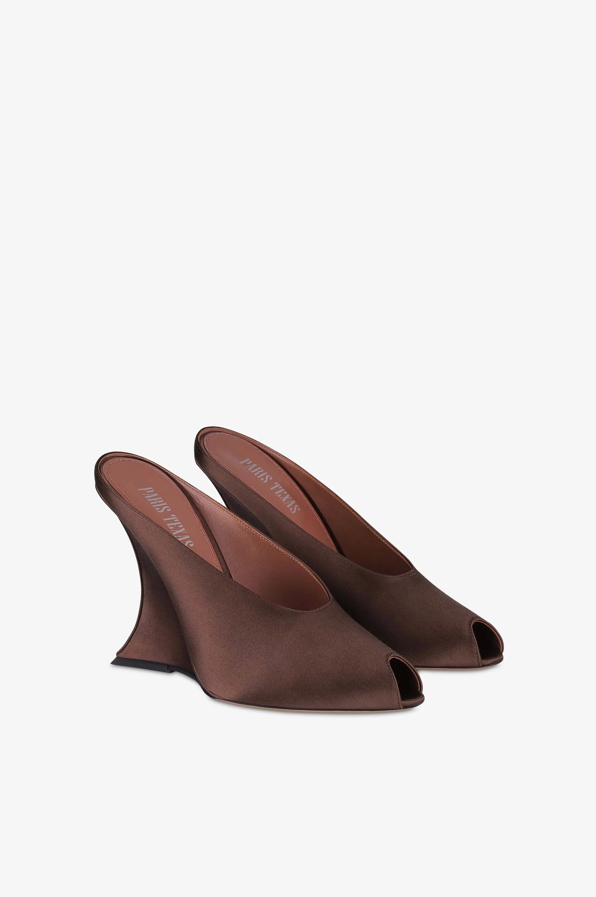 Sabots in ebony satin sold by Paris Texas product image thumbnail 2