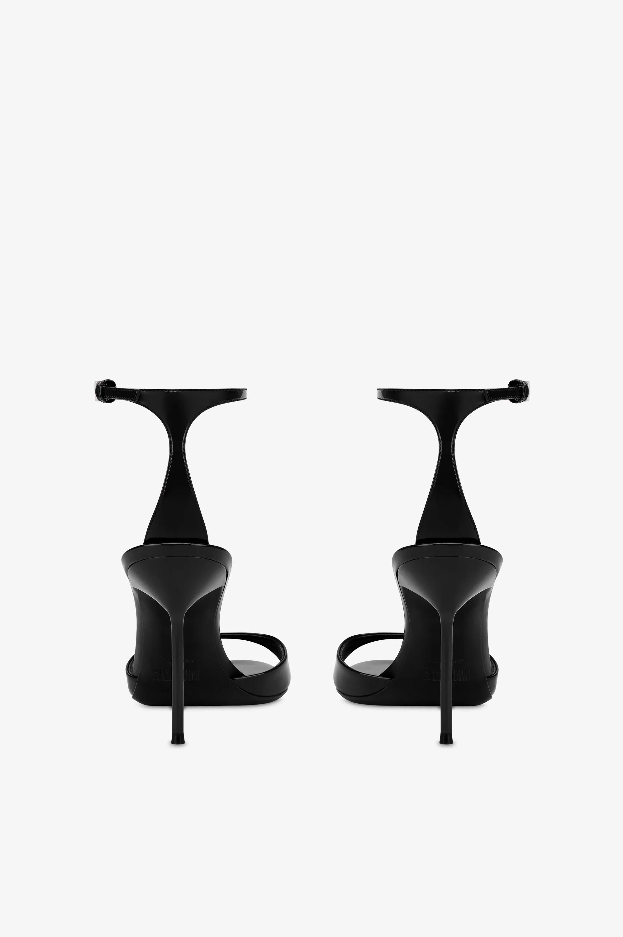 Sandals in black patent leather sold by Paris Texas product image thumbnail 4