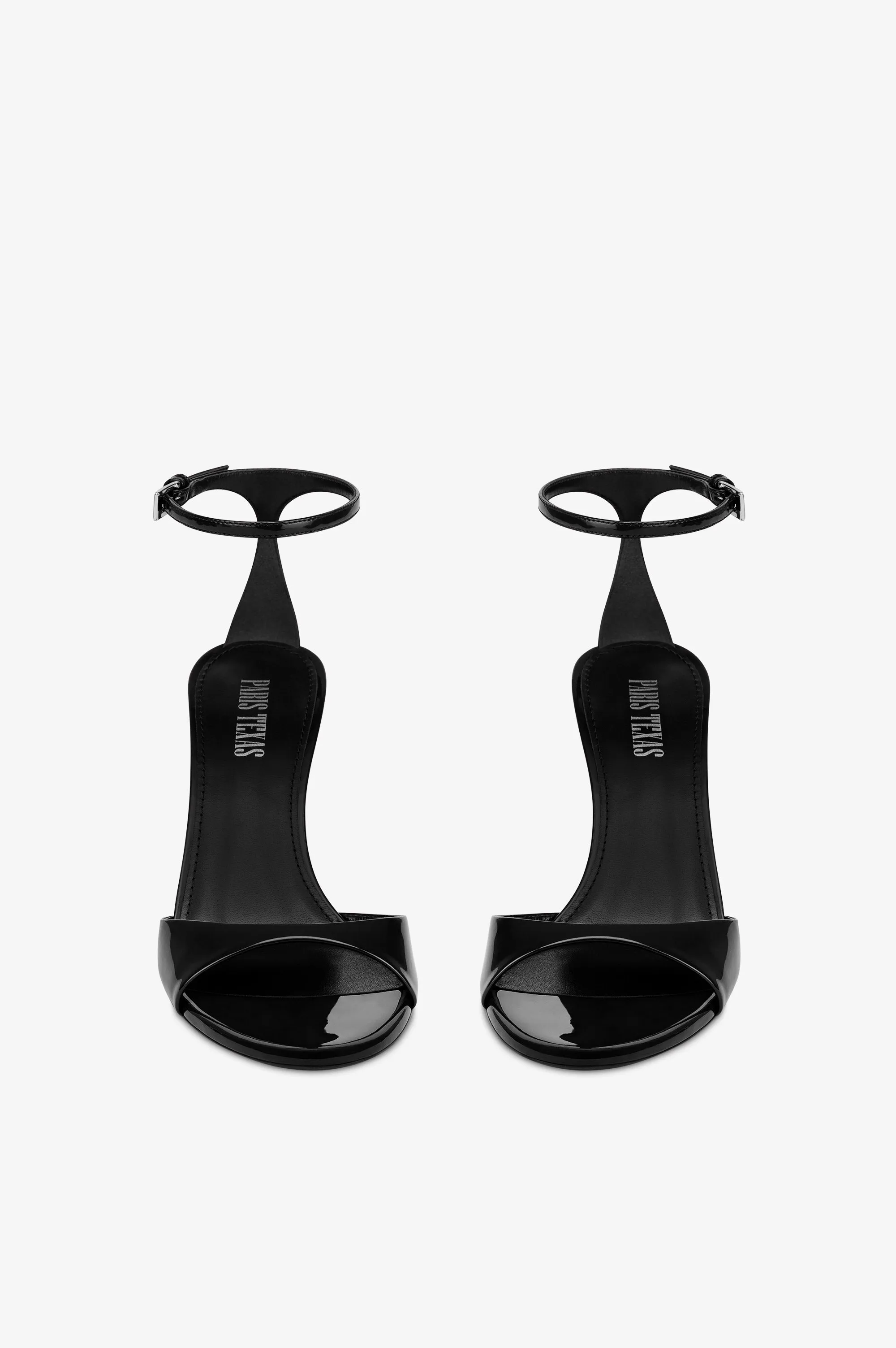 Sandals in black patent leather sold by Paris Texas product image thumbnail 3