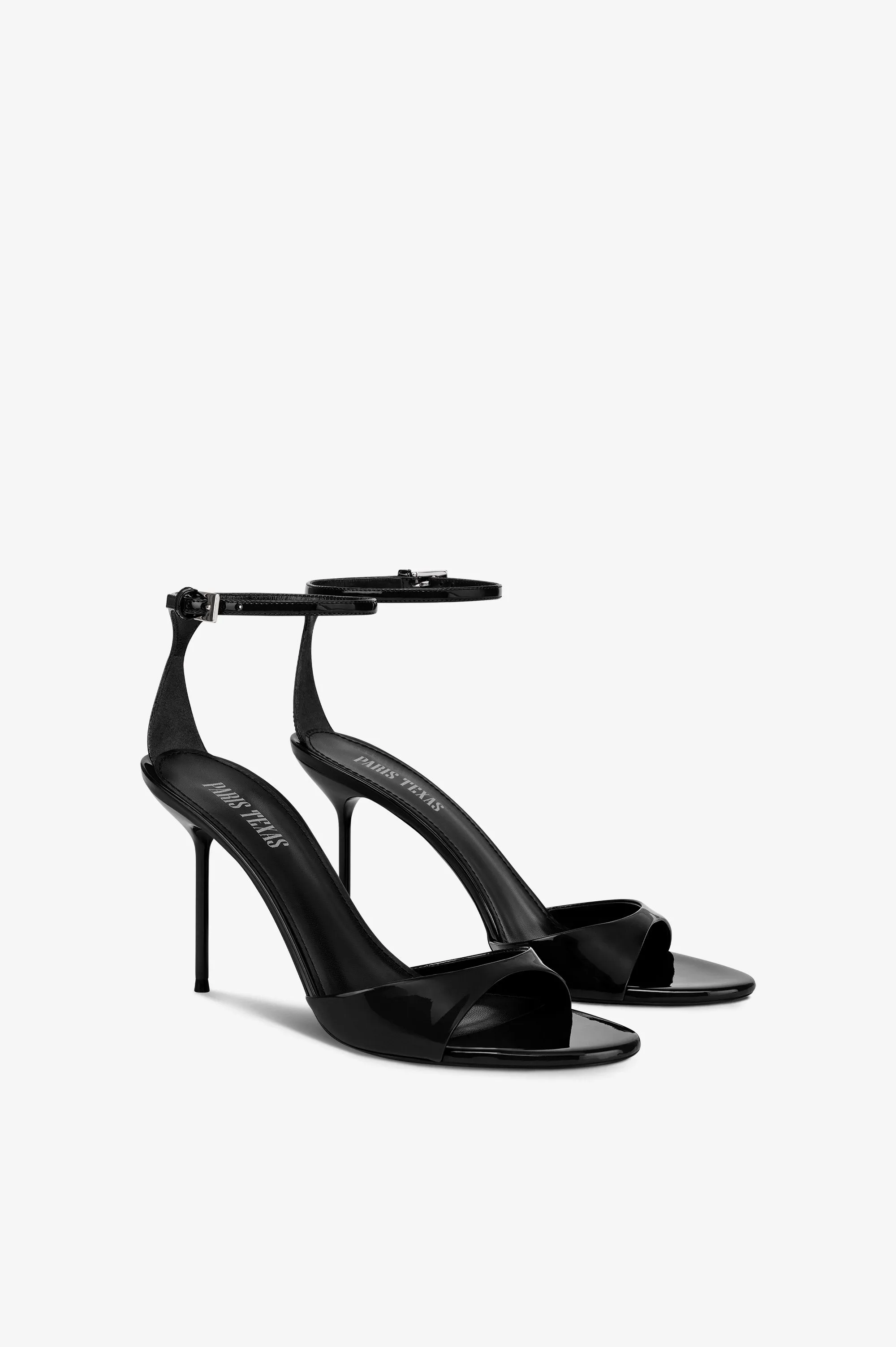 Sandals in black patent leather sold by Paris Texas product image thumbnail 2