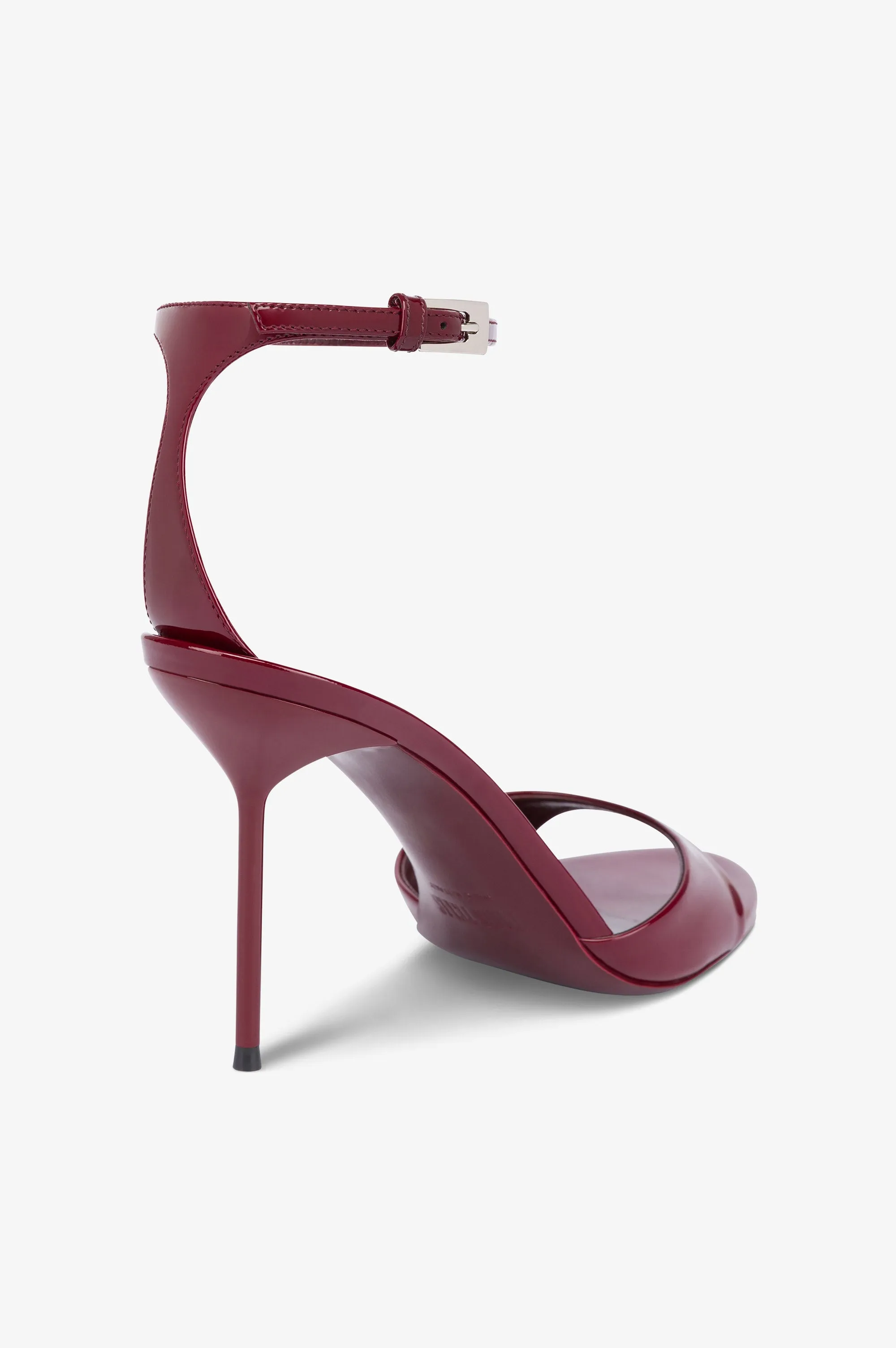 Sandals in rouge noir patent leather sold by Paris Texas product image thumbnail 5