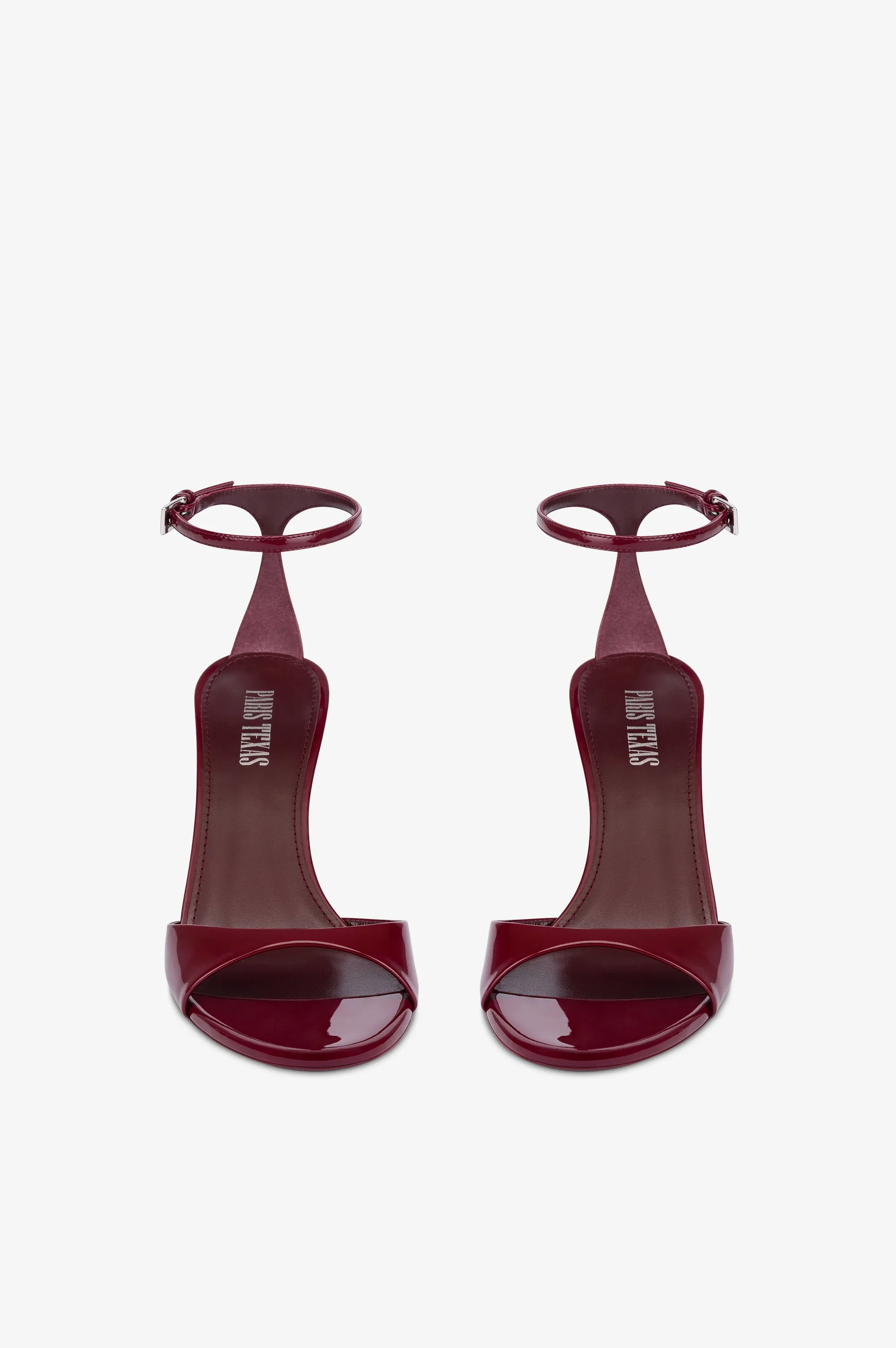 Sandals in rouge noir patent leather sold by Paris Texas product image thumbnail 3