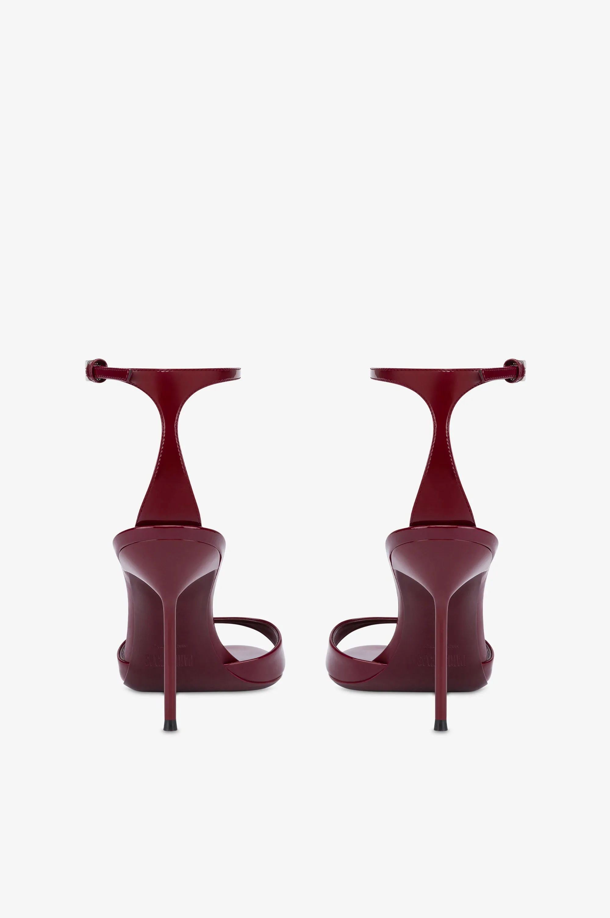 Sandals in rouge noir patent leather sold by Paris Texas product image thumbnail 4