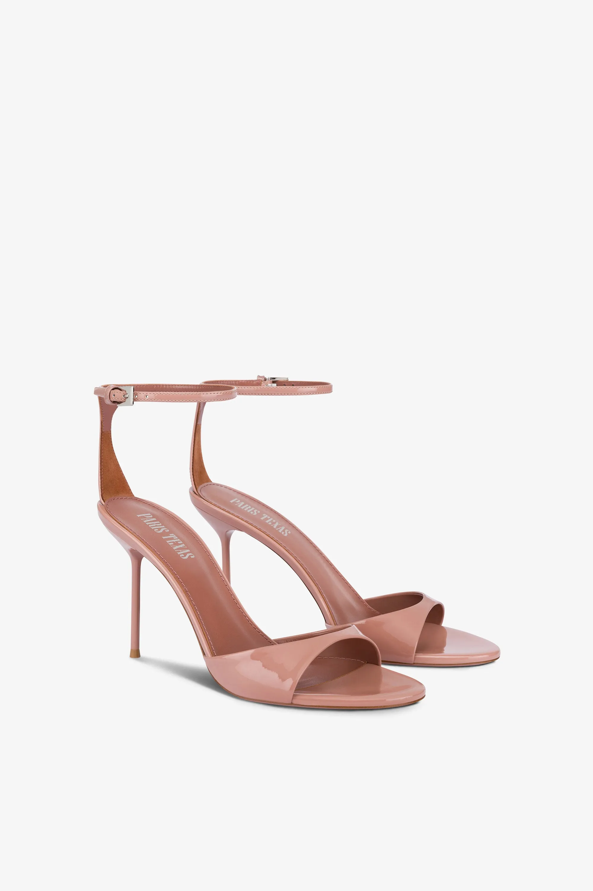 Sandals in dark phard patent leather sold by Paris Texas product image thumbnail 2