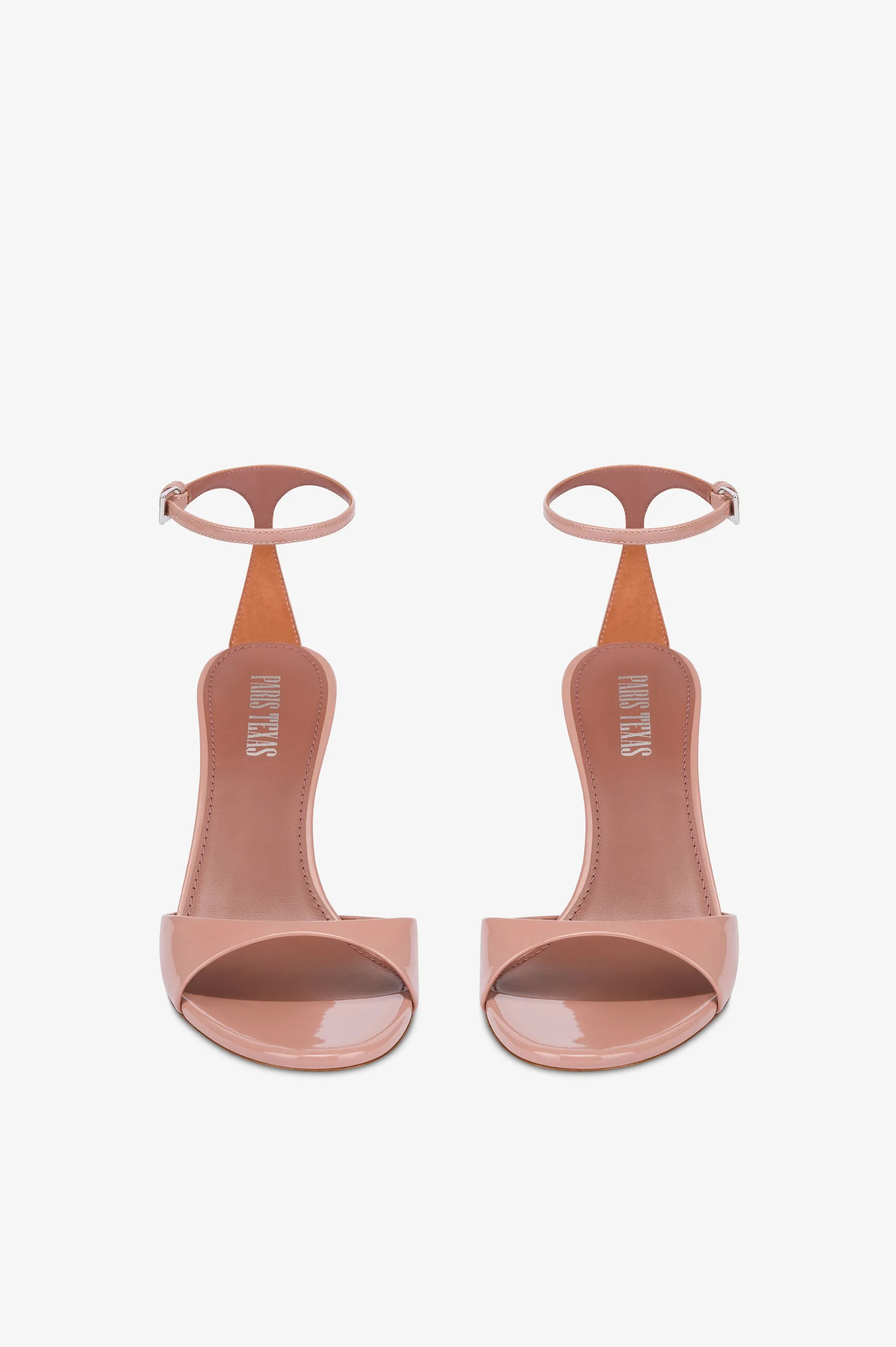 Sandals in dark phard patent leather sold by Paris Texas product image thumbnail 3