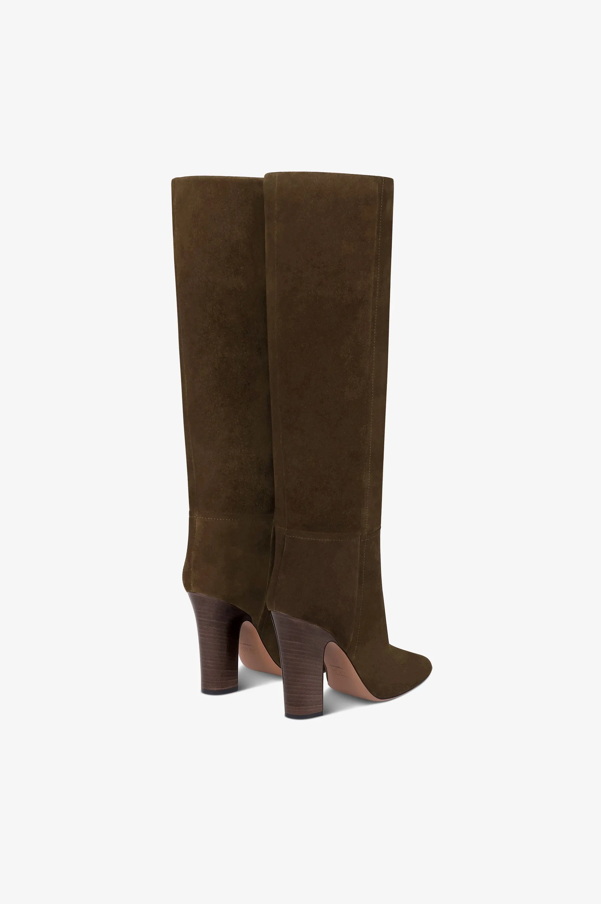 Boots in ebony calf suede leather sold by Paris Texas product image thumbnail 3