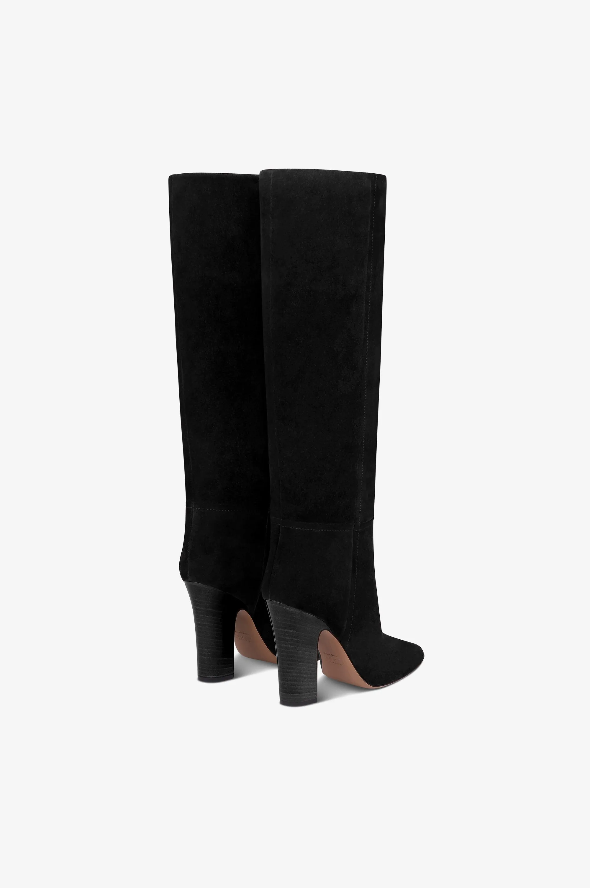 Boots in black calf suede leather sold by Paris Texas product image thumbnail 3