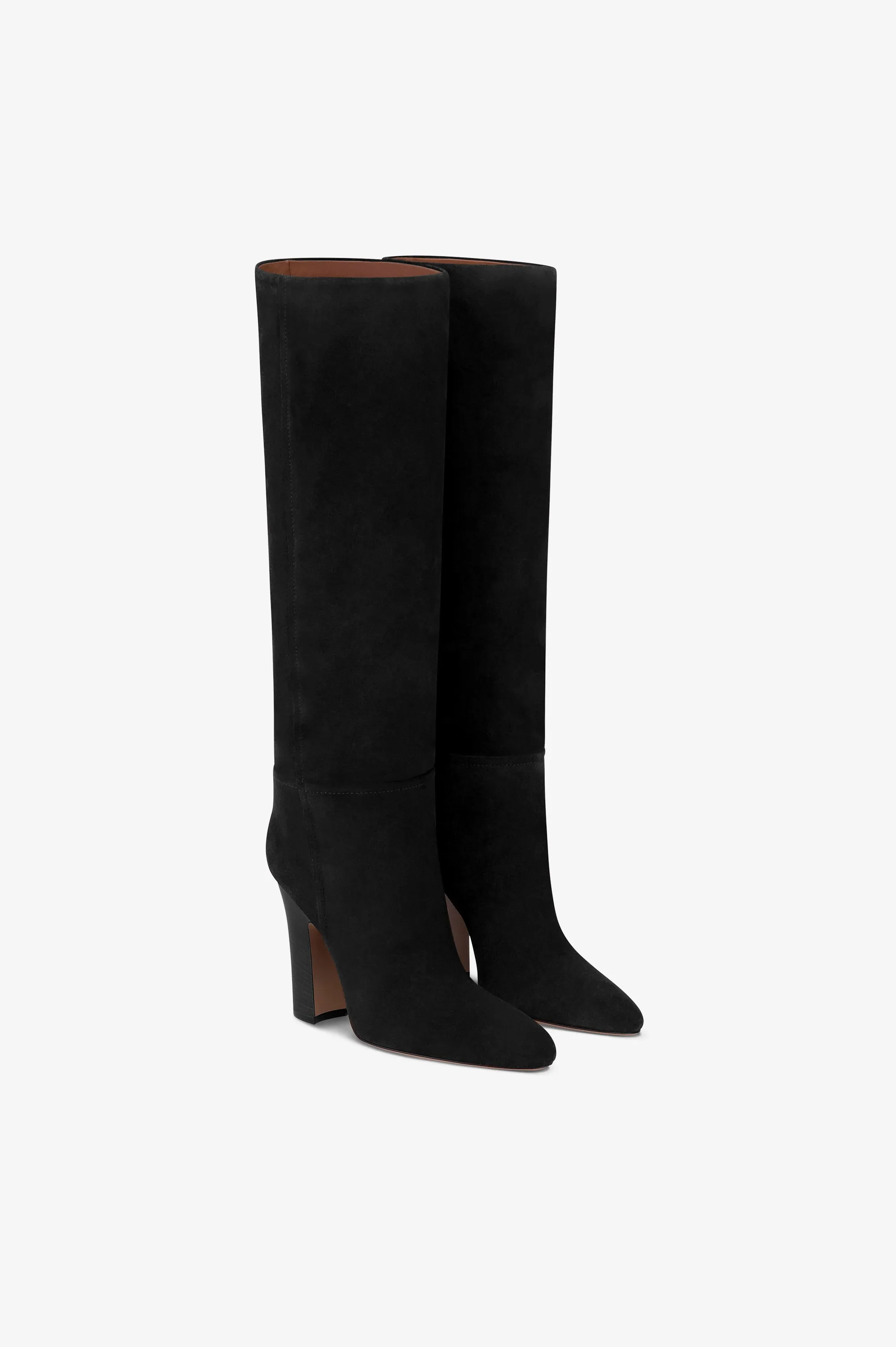 Boots in black calf suede leather sold by Paris Texas product image thumbnail 2