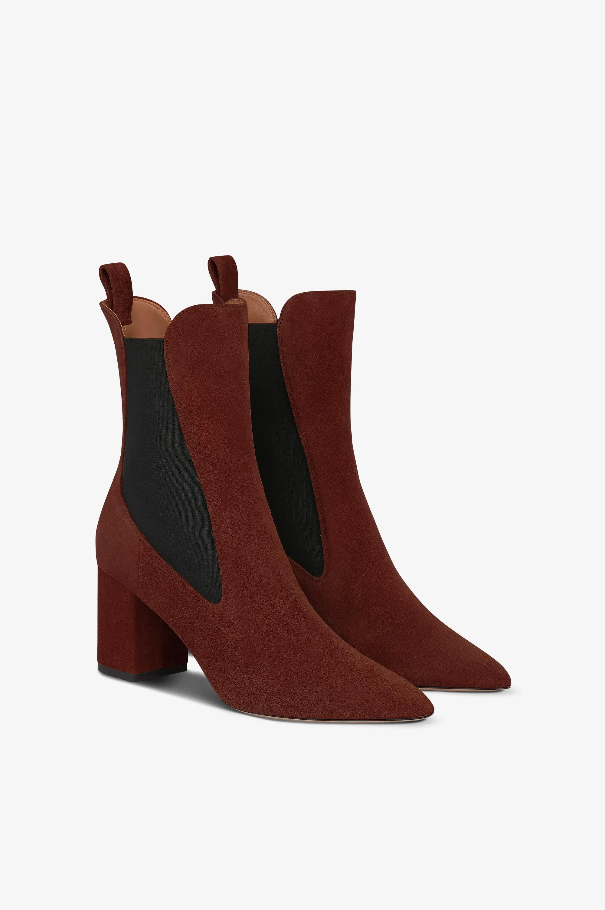 Ankle boots in mahogany calf suede leather sold by Paris Texas product image thumbnail 2