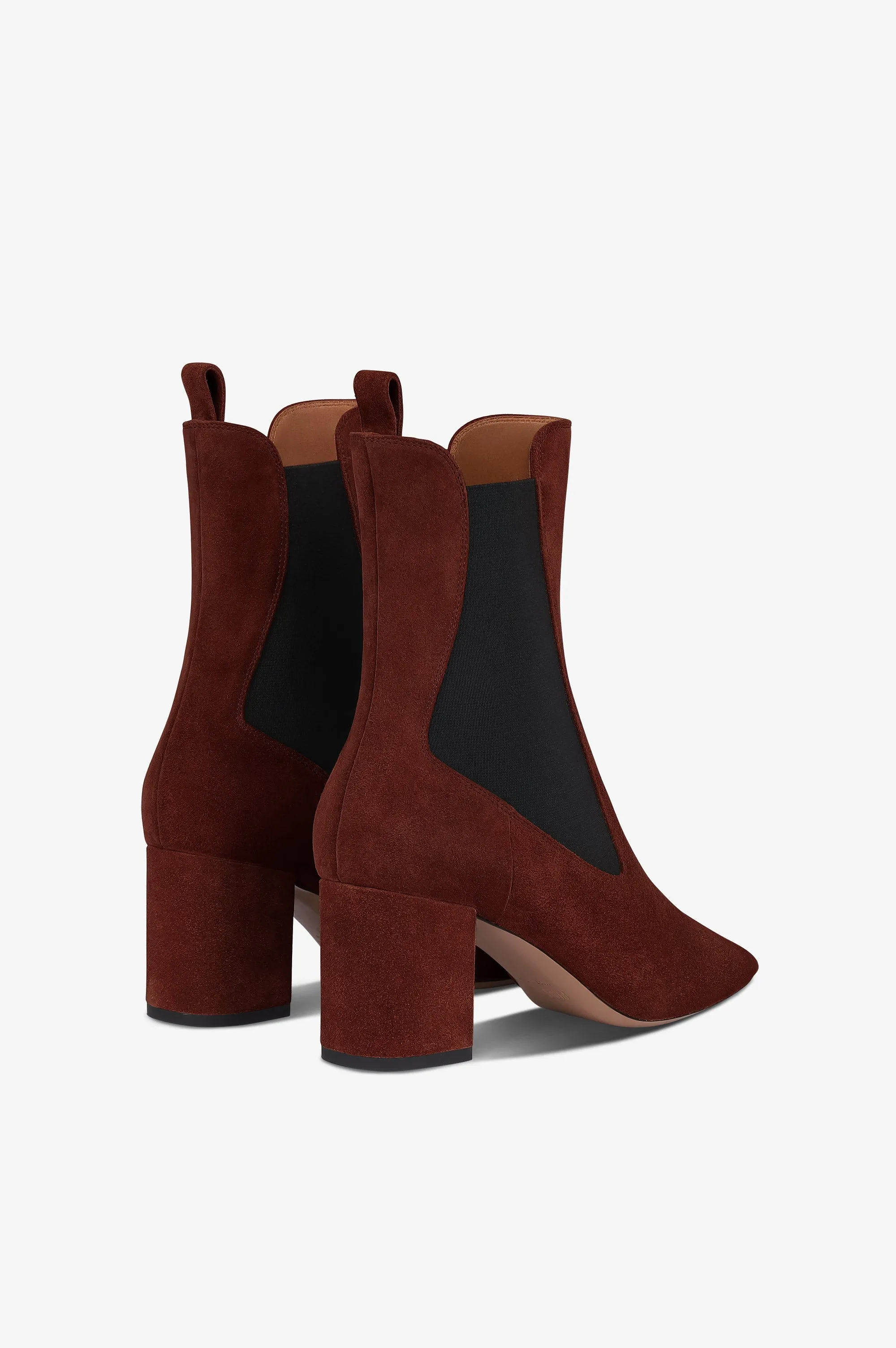 Ankle boots in mahogany calf suede leather sold by Paris Texas product image thumbnail 3