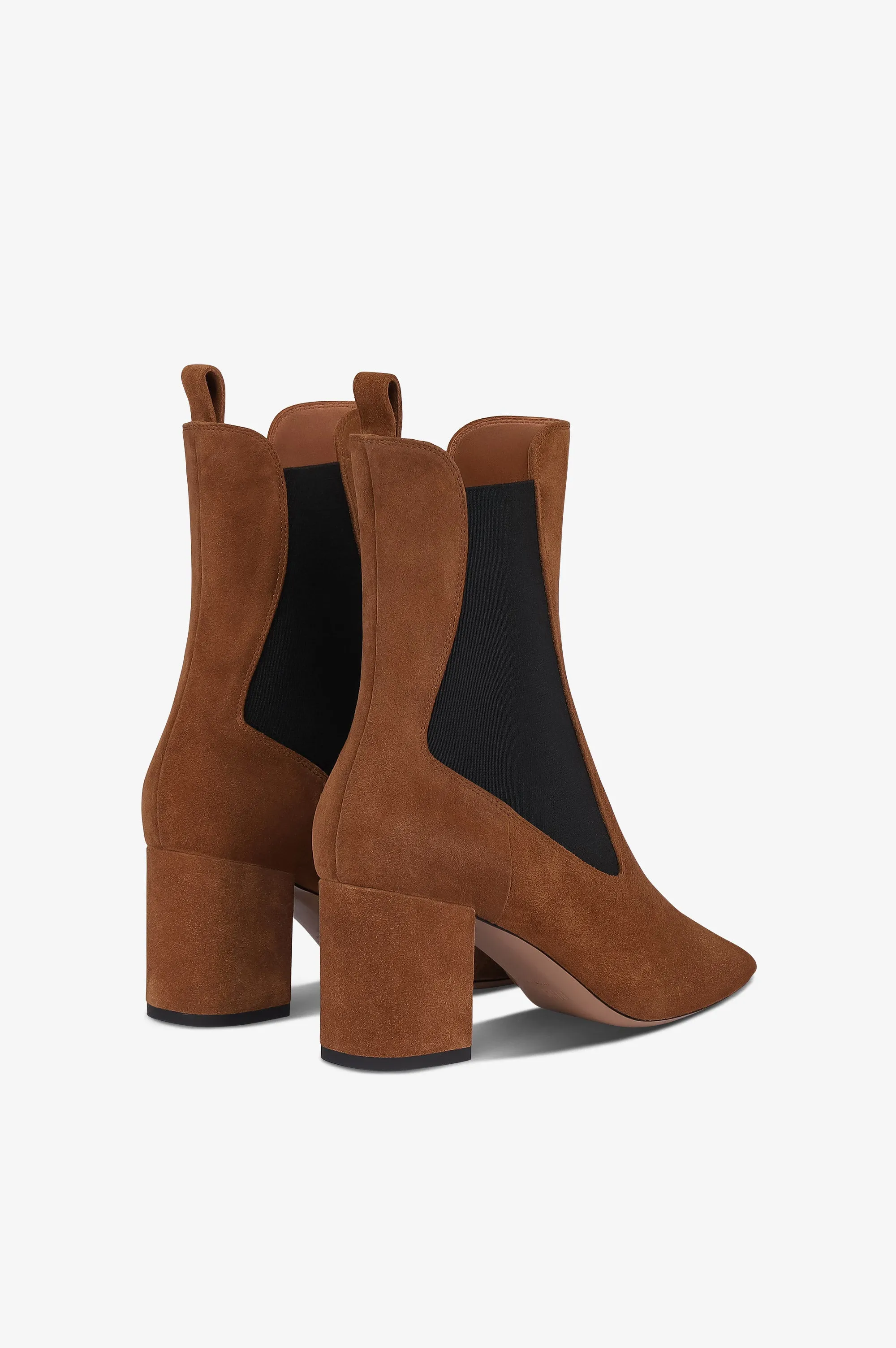 Ankle boots in brown calf suede leather sold by Paris Texas product image thumbnail 3