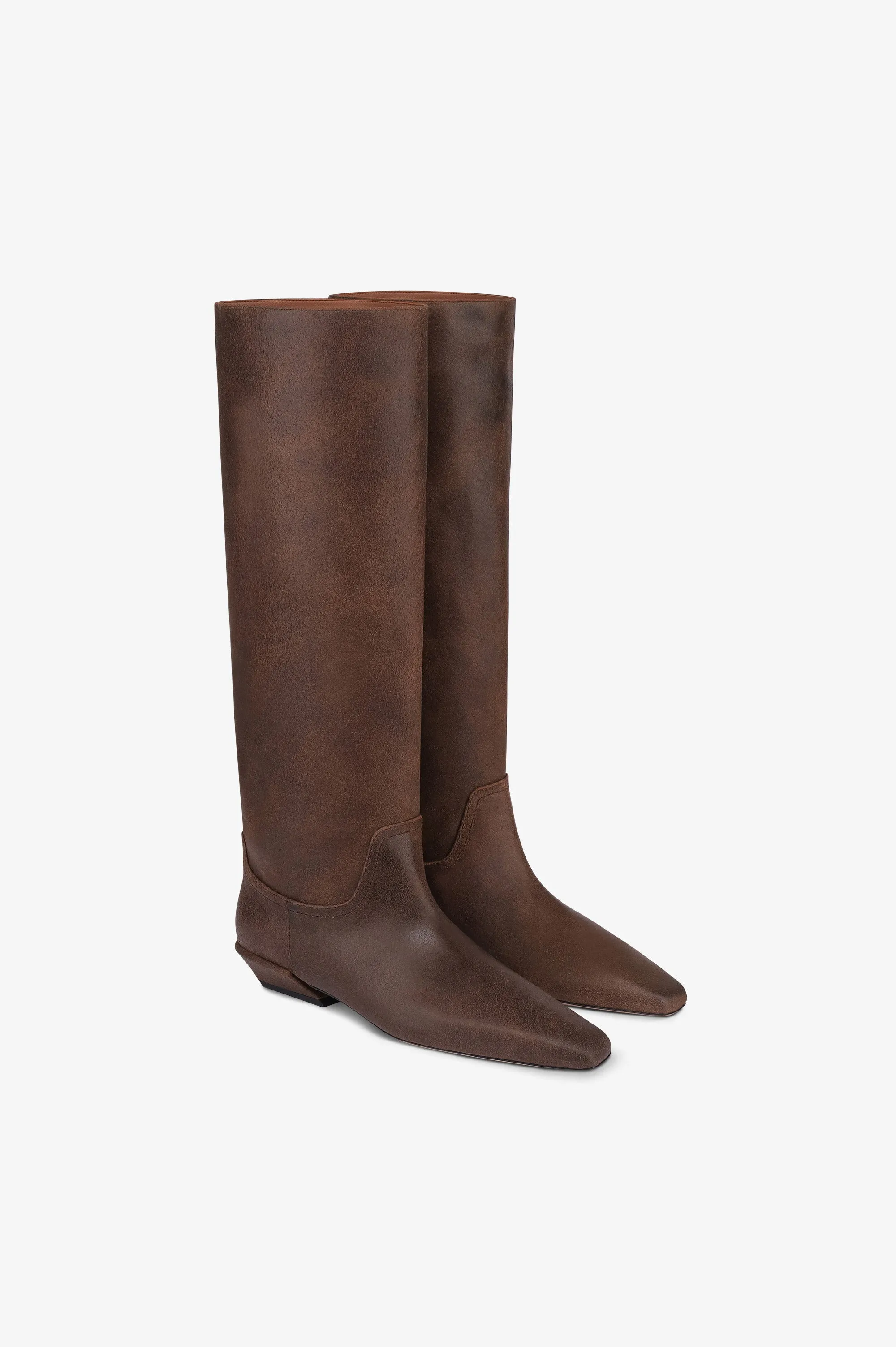 Boots in ebony vintage-effect calf leather sold by Paris Texas product image thumbnail 2