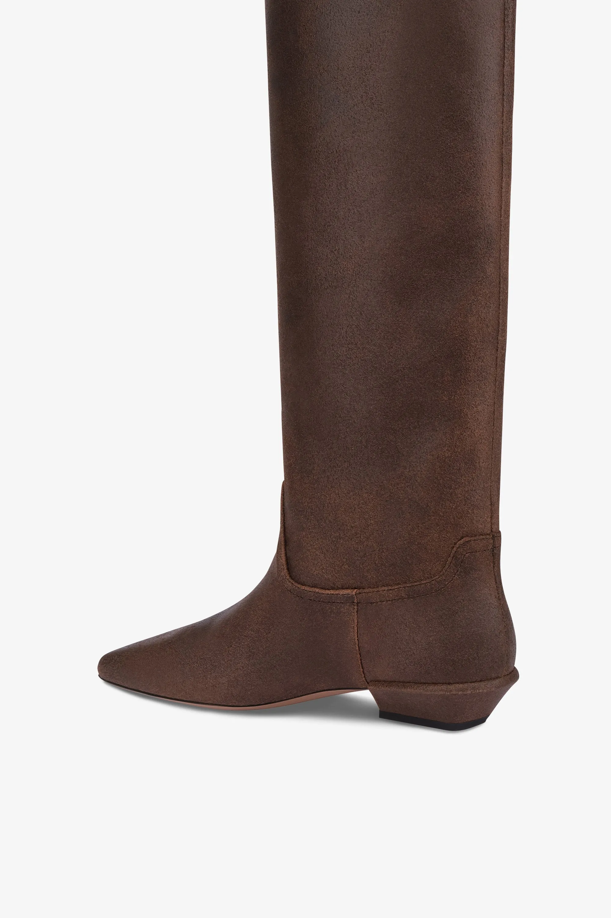 Boots in ebony vintage-effect calf leather sold by Paris Texas product image thumbnail 5