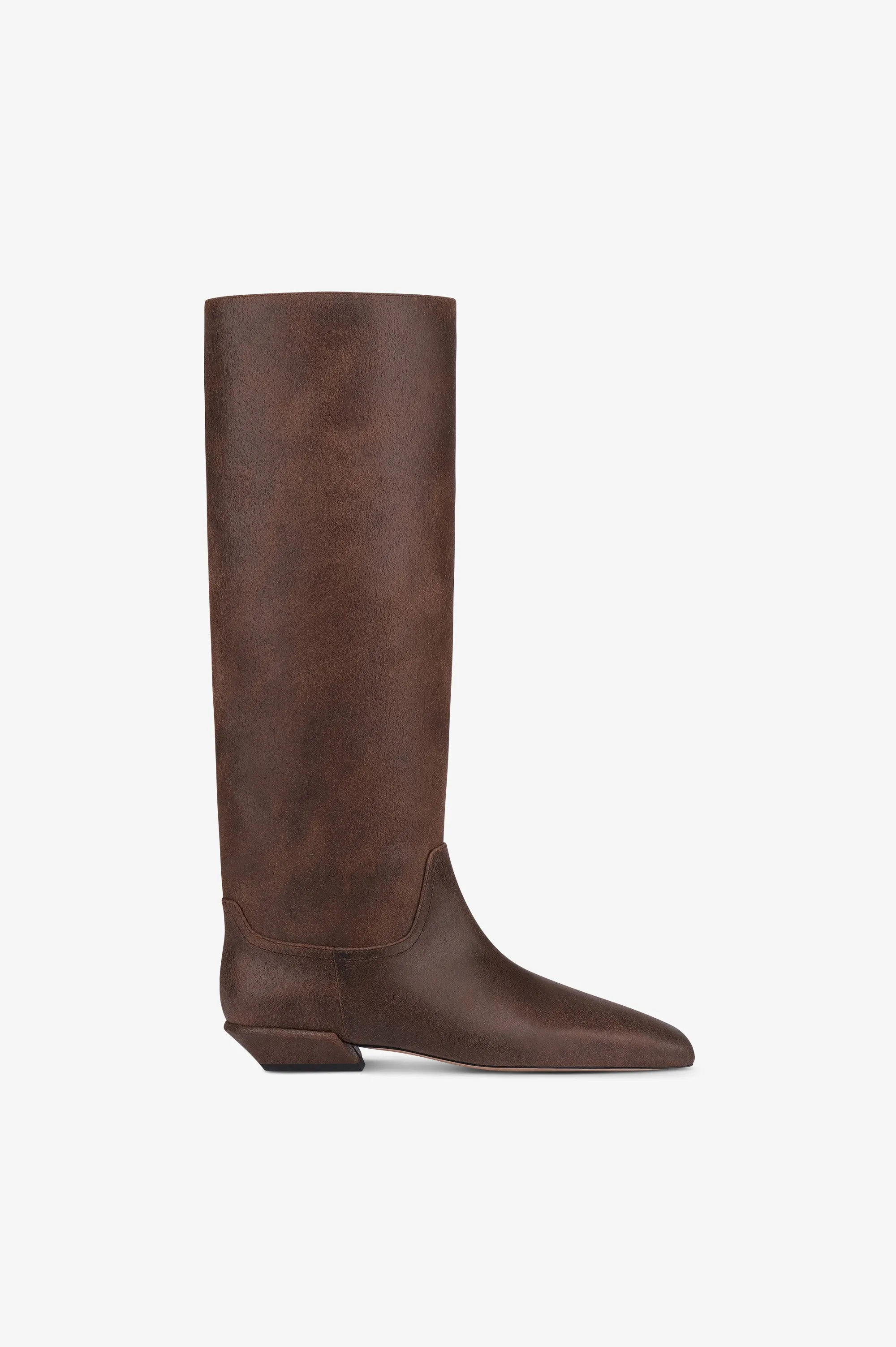 Boots in ebony vintage-effect calf leather sold by Paris Texas