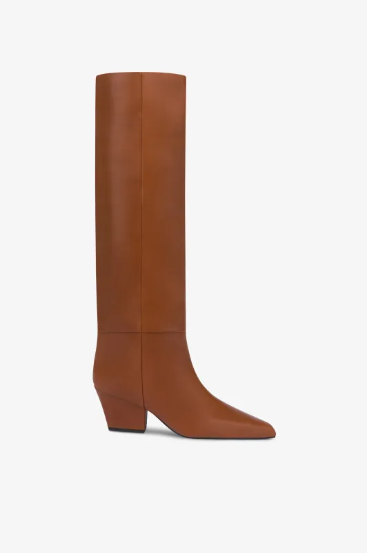 Boots in brown calf leather sold by Paris Texas