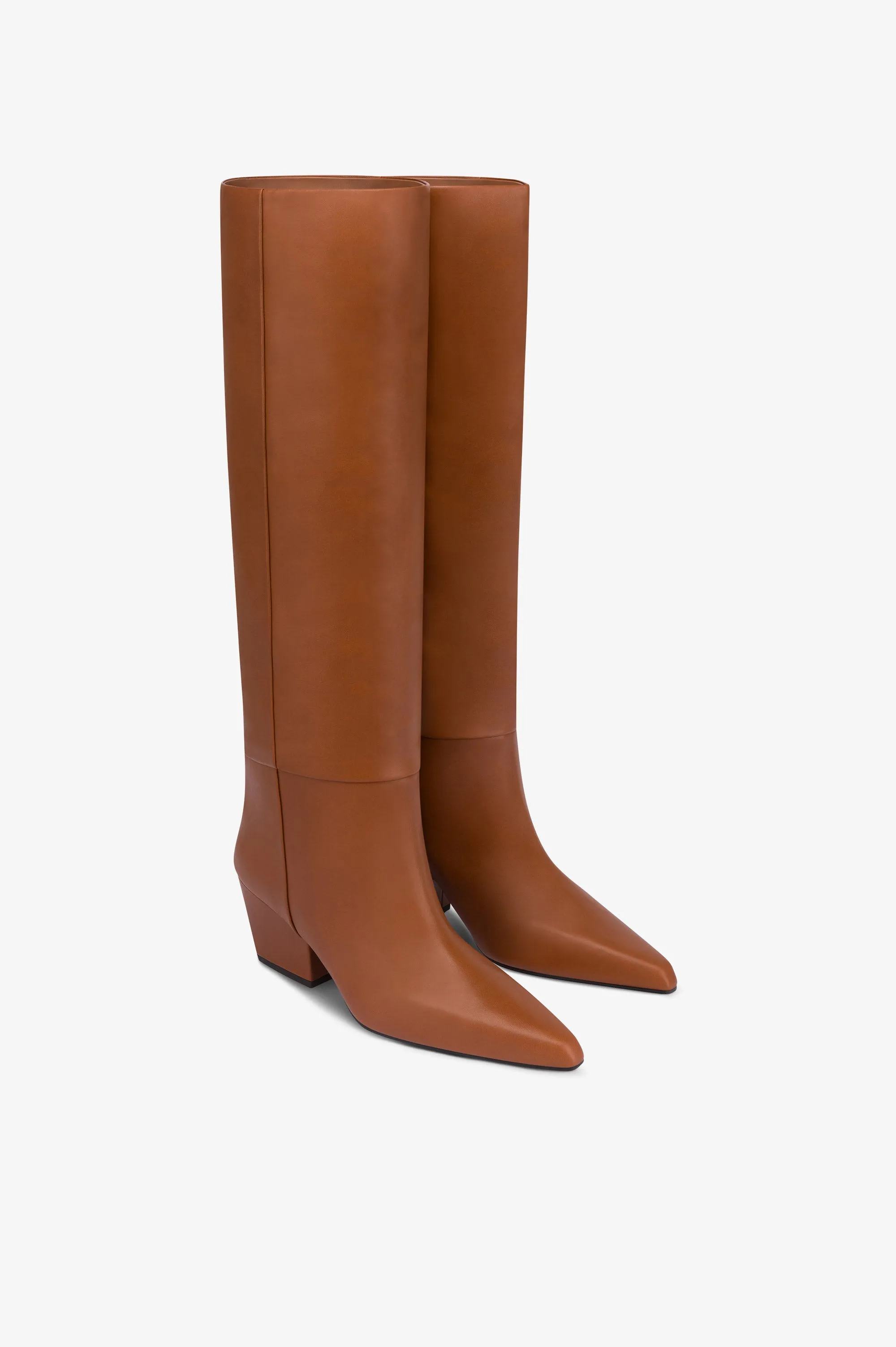 Boots in brown calf leather sold by Paris Texas product image thumbnail 2