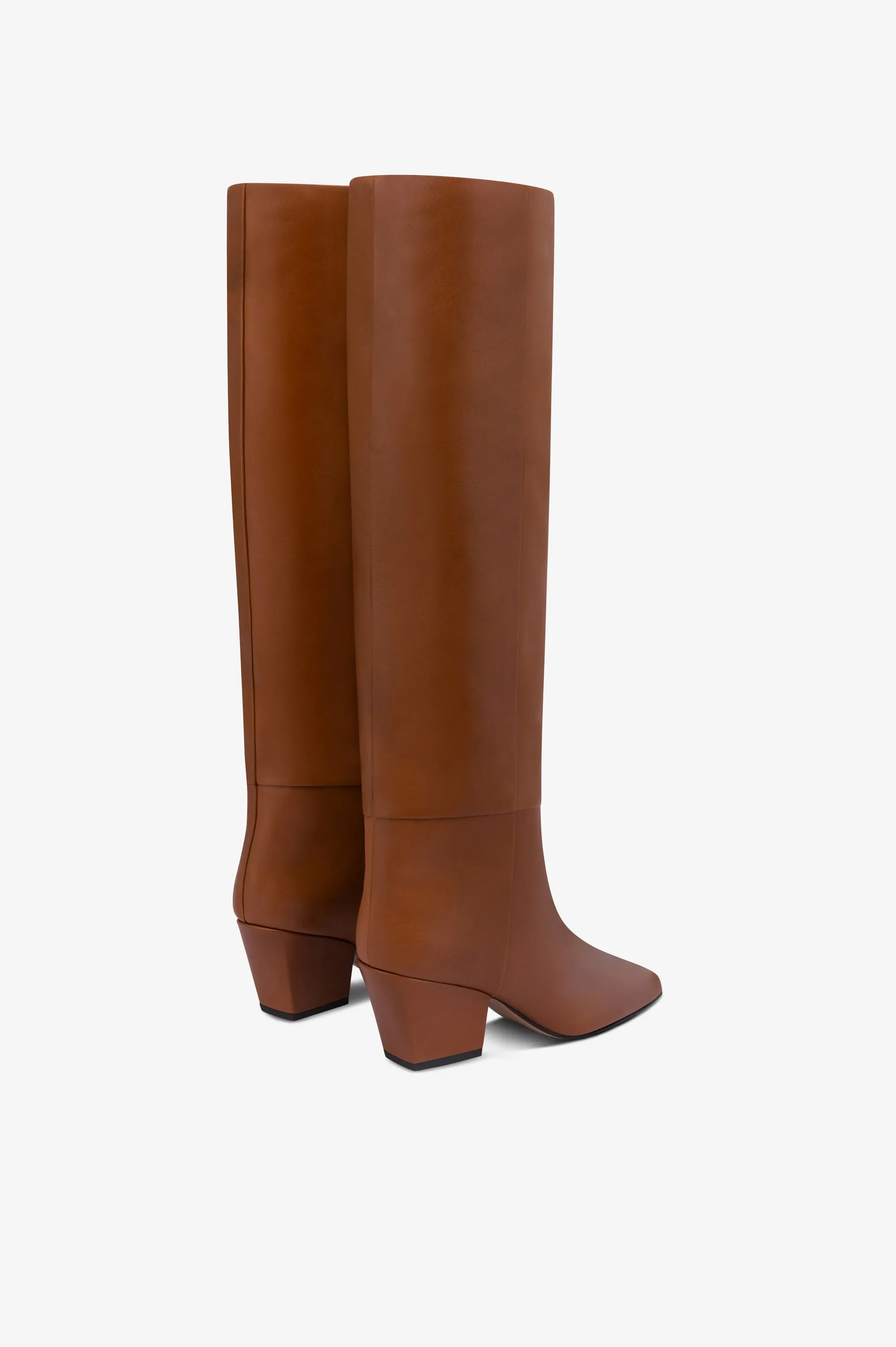Boots in brown calf leather sold by Paris Texas product image thumbnail 3