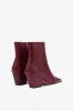 Ankle boots in rouge noir calf leather sold by Paris Texas