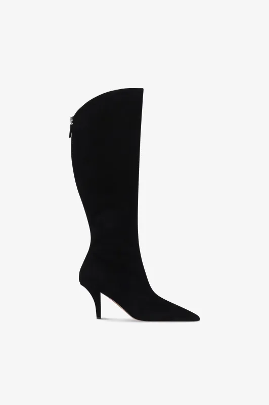 Boots in black suede leather sold by Paris Texas