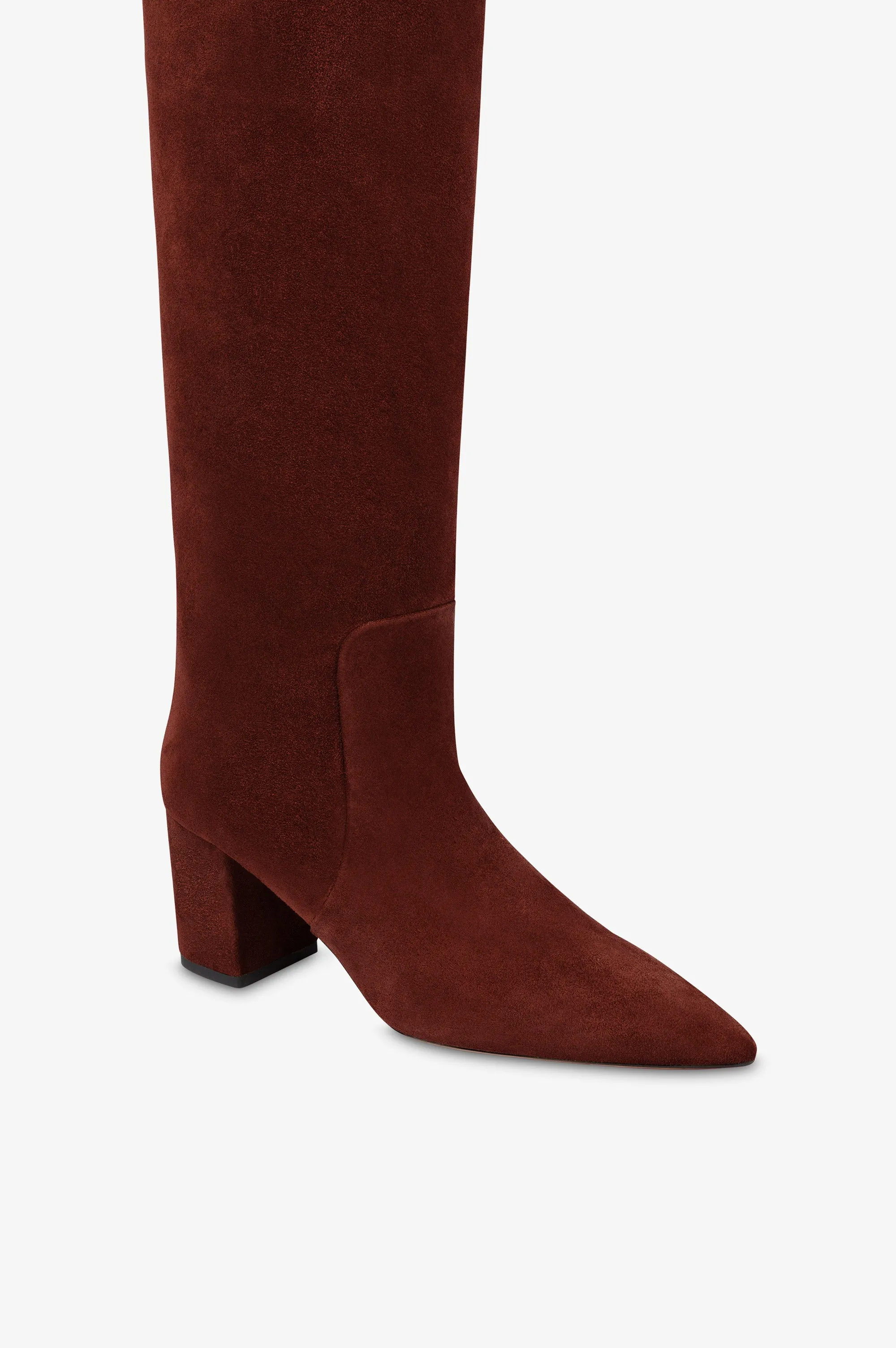 Boots in mahogany calf suede leather sold by Paris Texas product image thumbnail 5