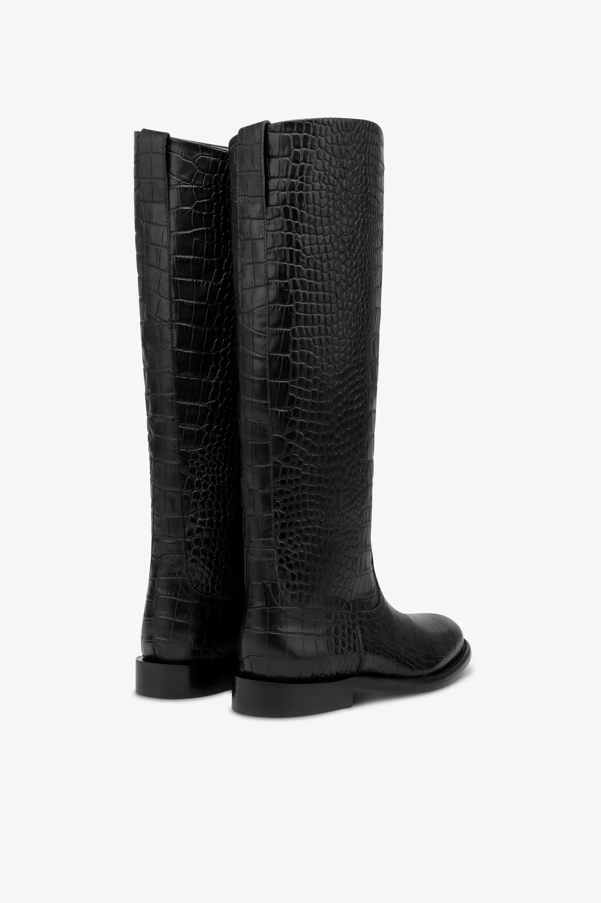 Boots in black croco-embossed leather sold by Paris Texas product image thumbnail 3