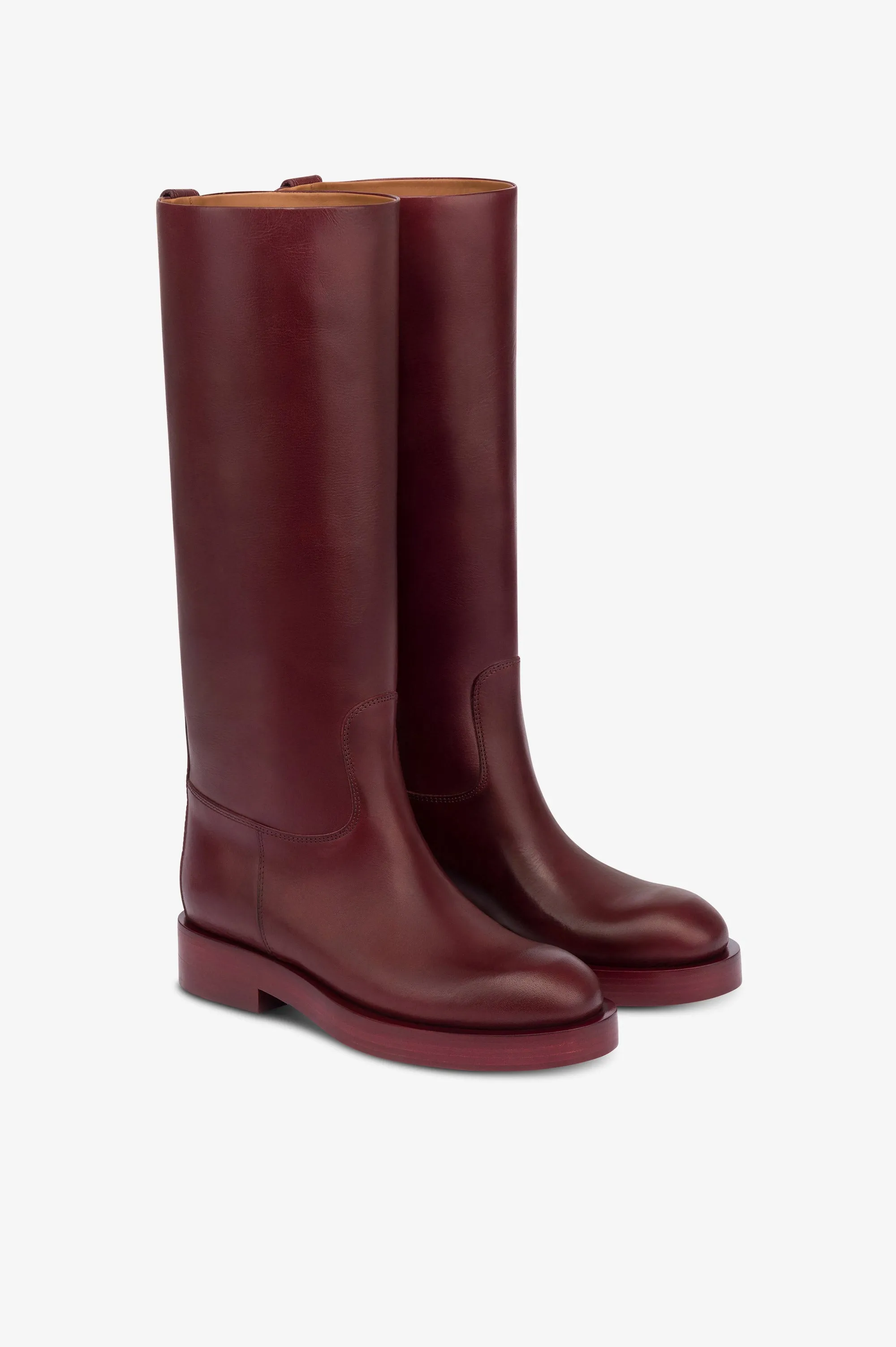 Boots in rouge noir calf leather sold by Paris Texas product image thumbnail 2