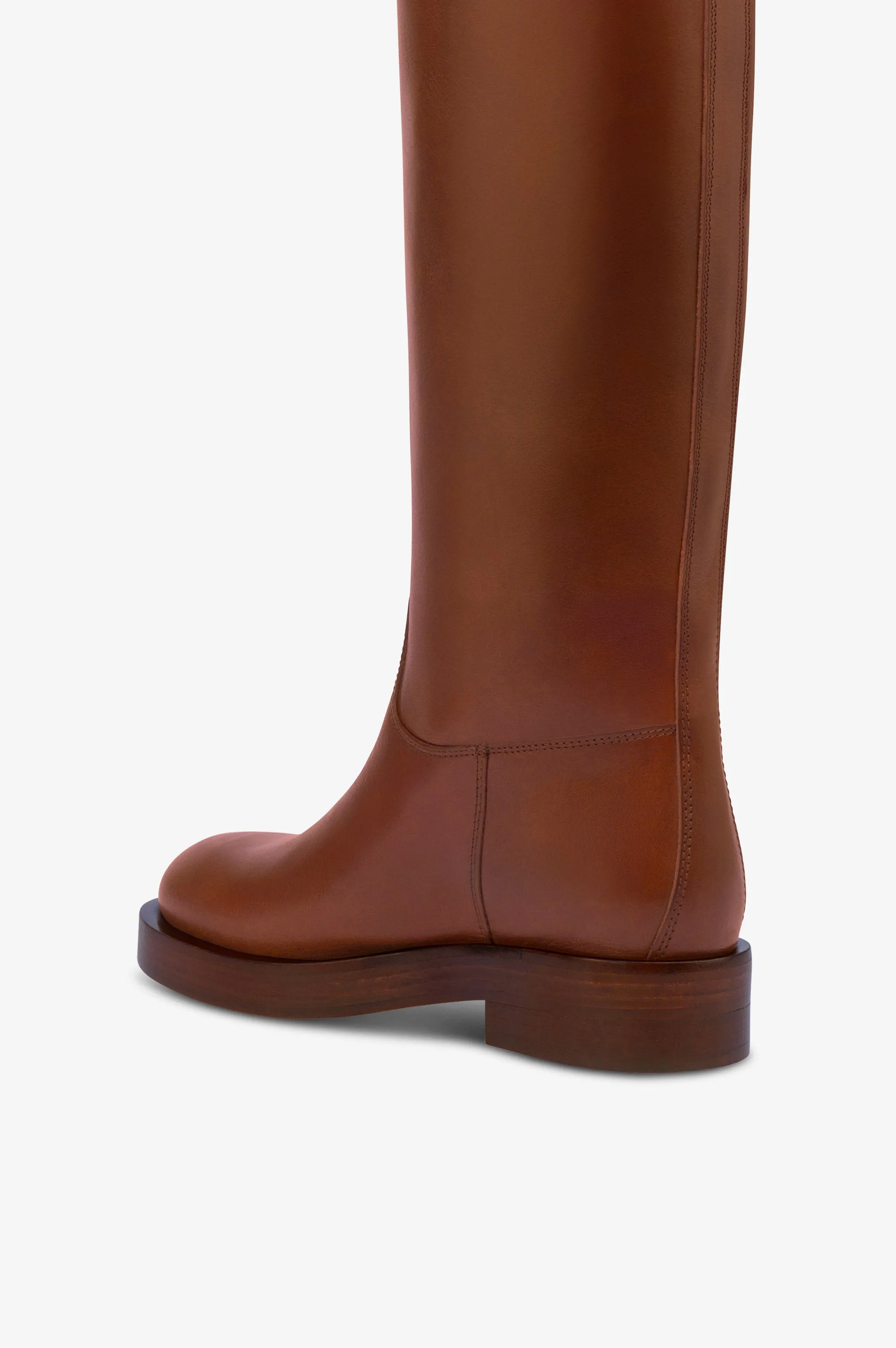 Boots in brown calf leather sold by Paris Texas product image thumbnail 5