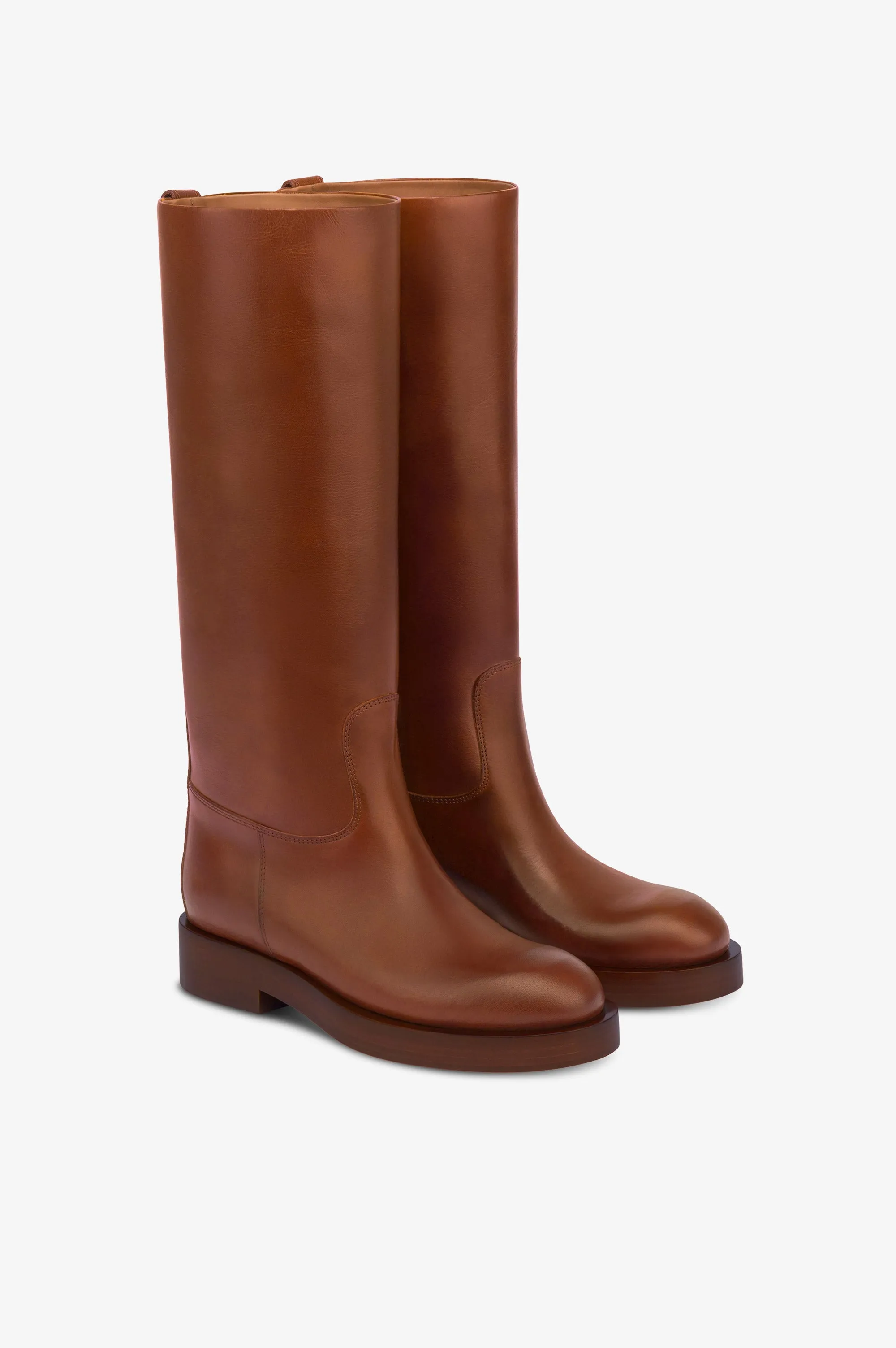 Boots in brown calf leather sold by Paris Texas product image thumbnail 2